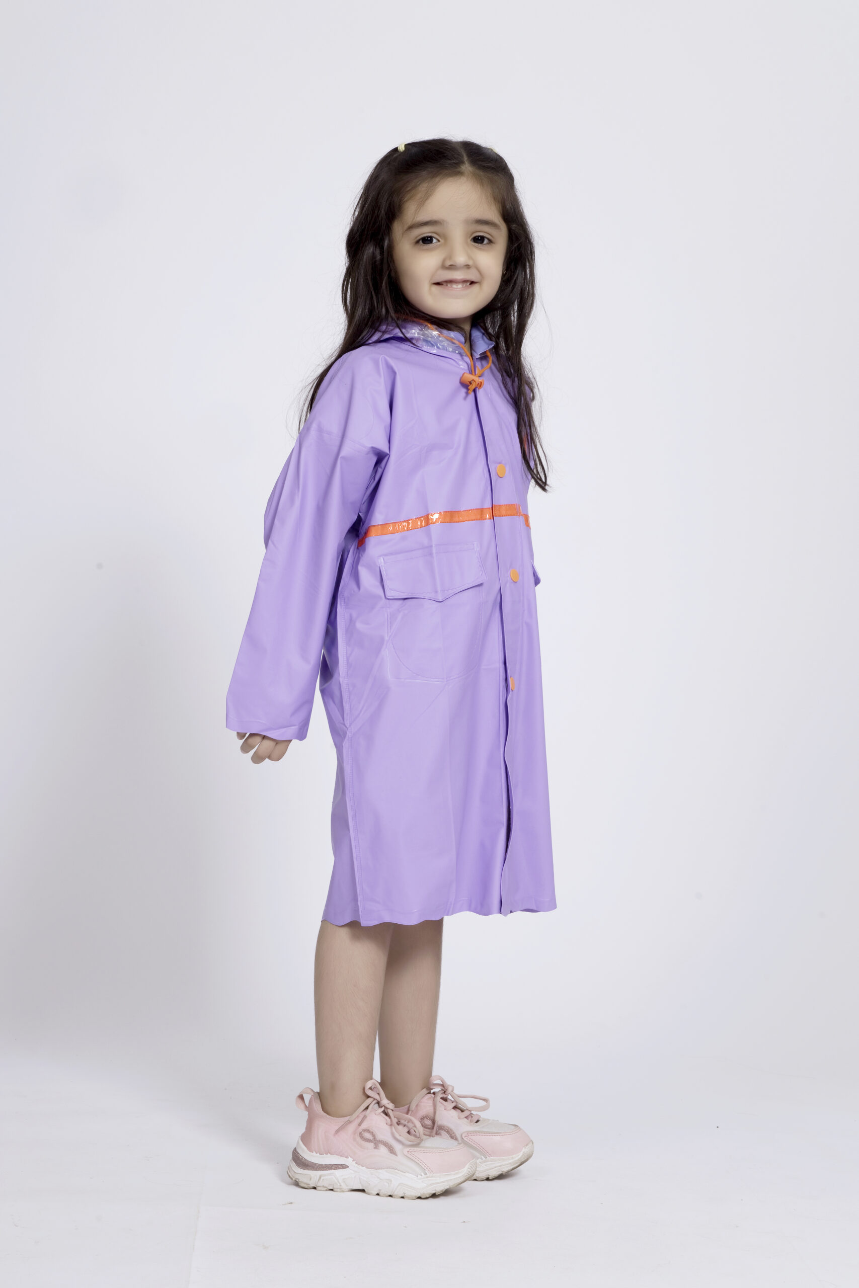 7K Crystal Trans PVC (Pleat) Kids Raincoat - Image 13