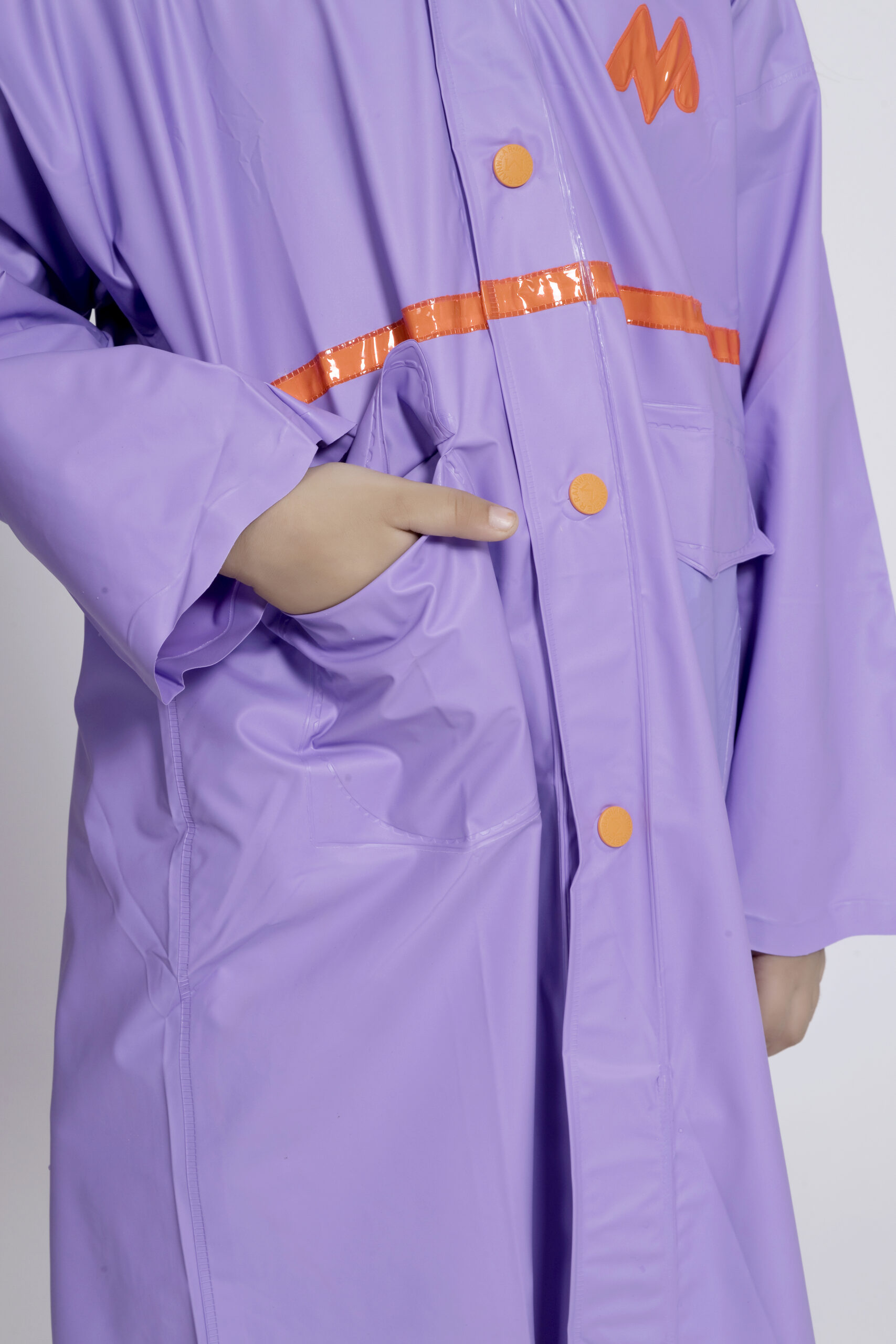 7K Crystal Trans PVC (Pleat) Kids Raincoat - Image 11