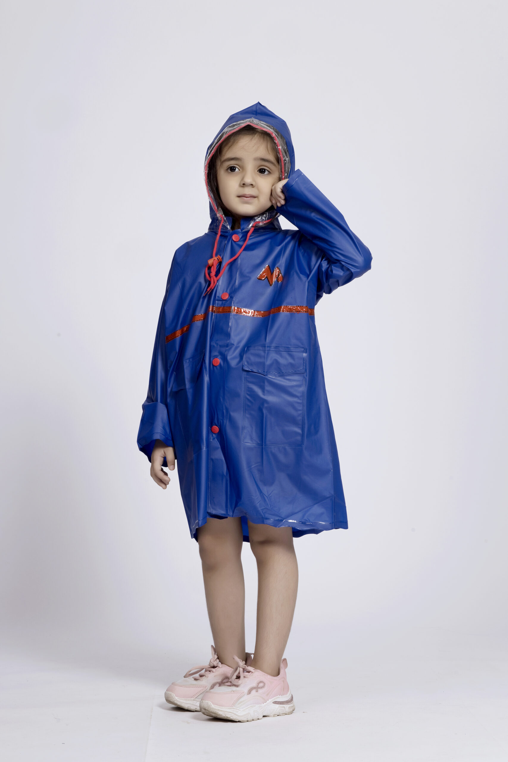 7K Crystal Trans PVC (Pleat) Kids Raincoat - Image 2