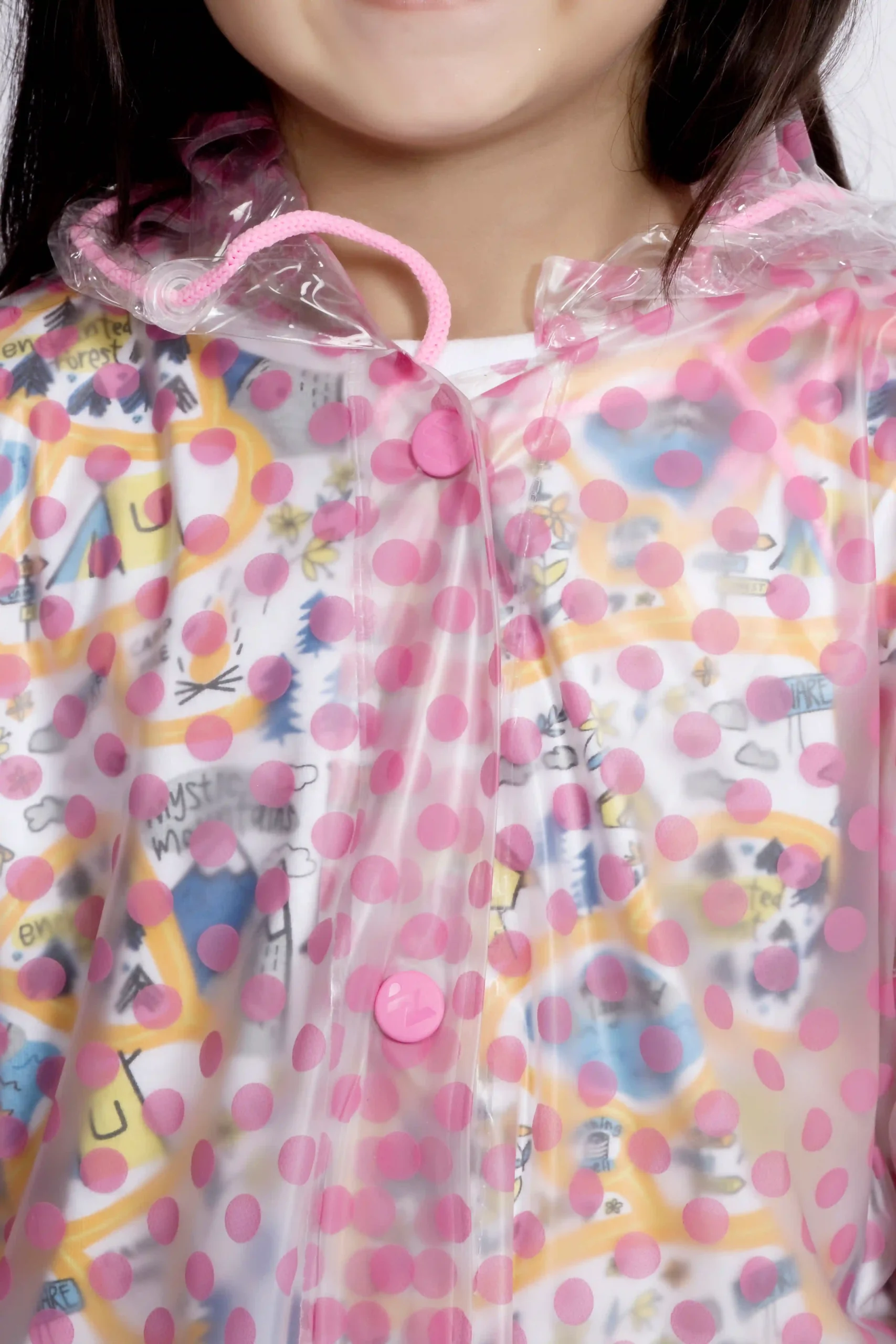 8K Galaxy Printed PVC (Pleat) Kids Raincoat - Image 37