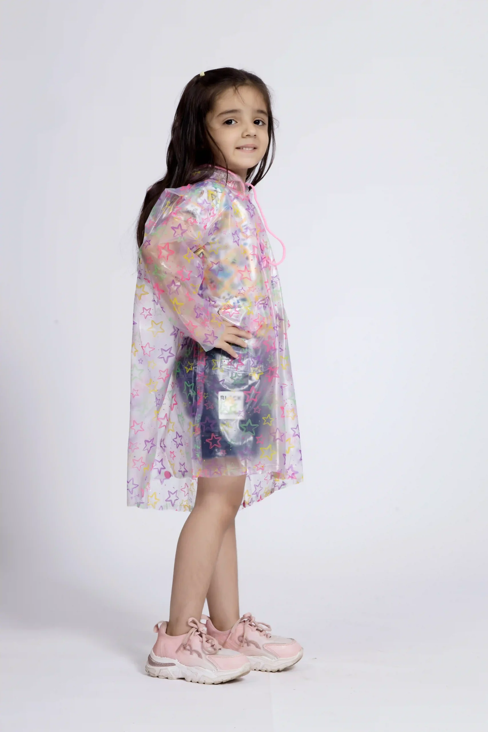 8K Galaxy Printed PVC (Pleat) Kids Raincoat - Image 33