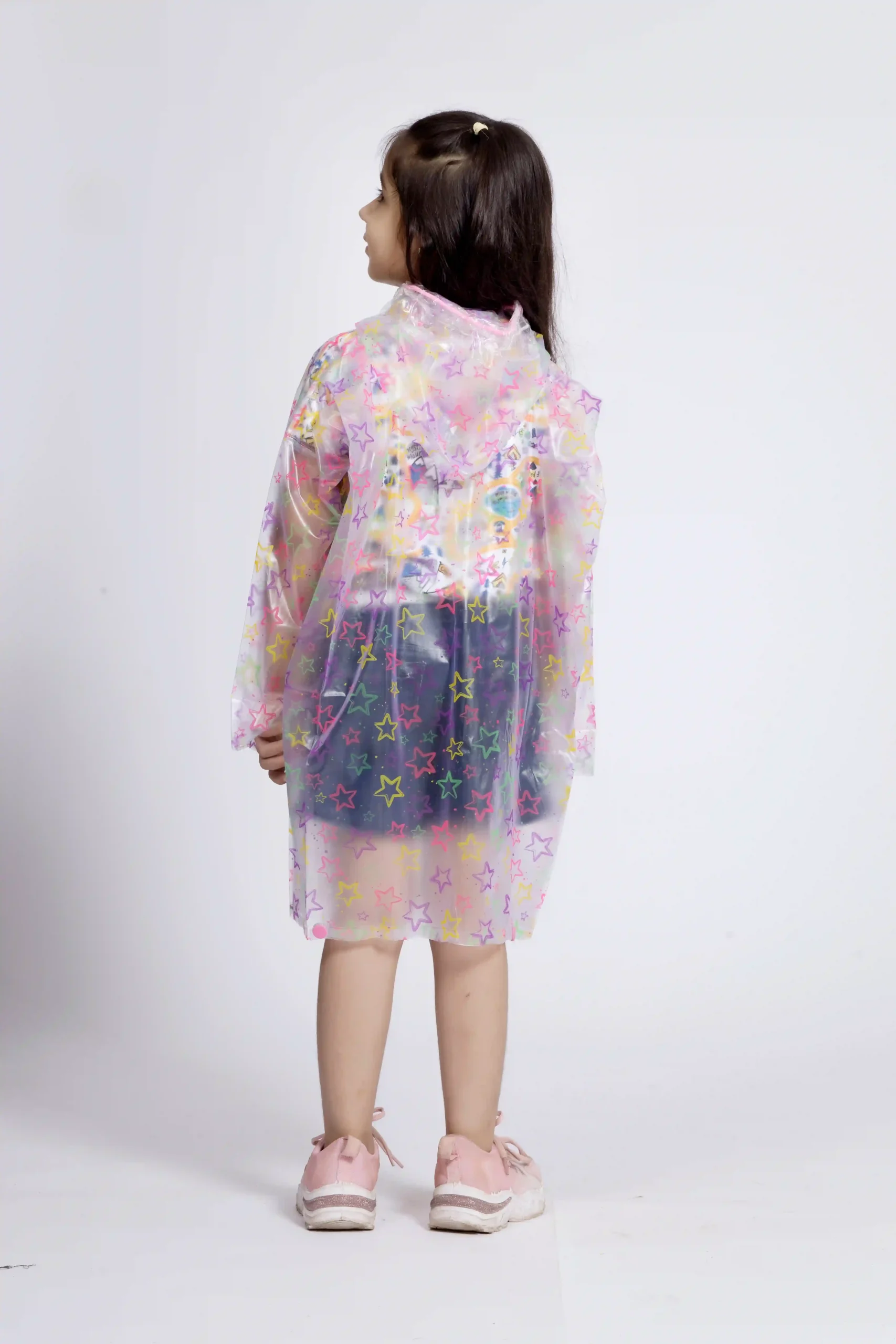 8K Galaxy Printed PVC (Pleat) Kids Raincoat - Image 32