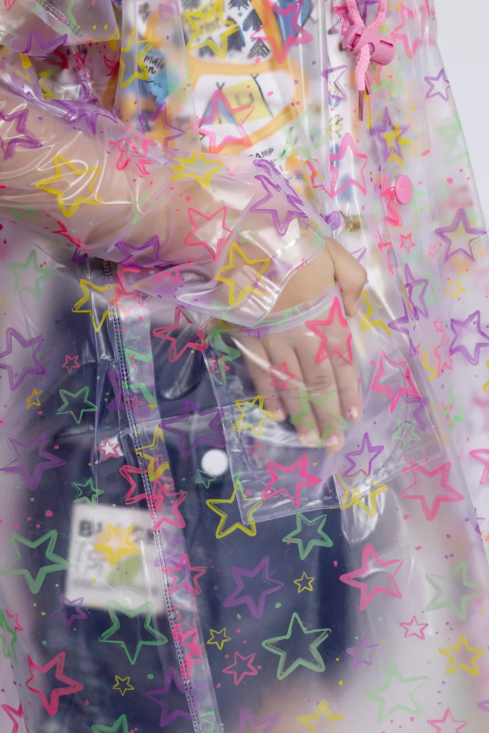 8K Galaxy Printed PVC (Pleat) Kids Raincoat - Image 31