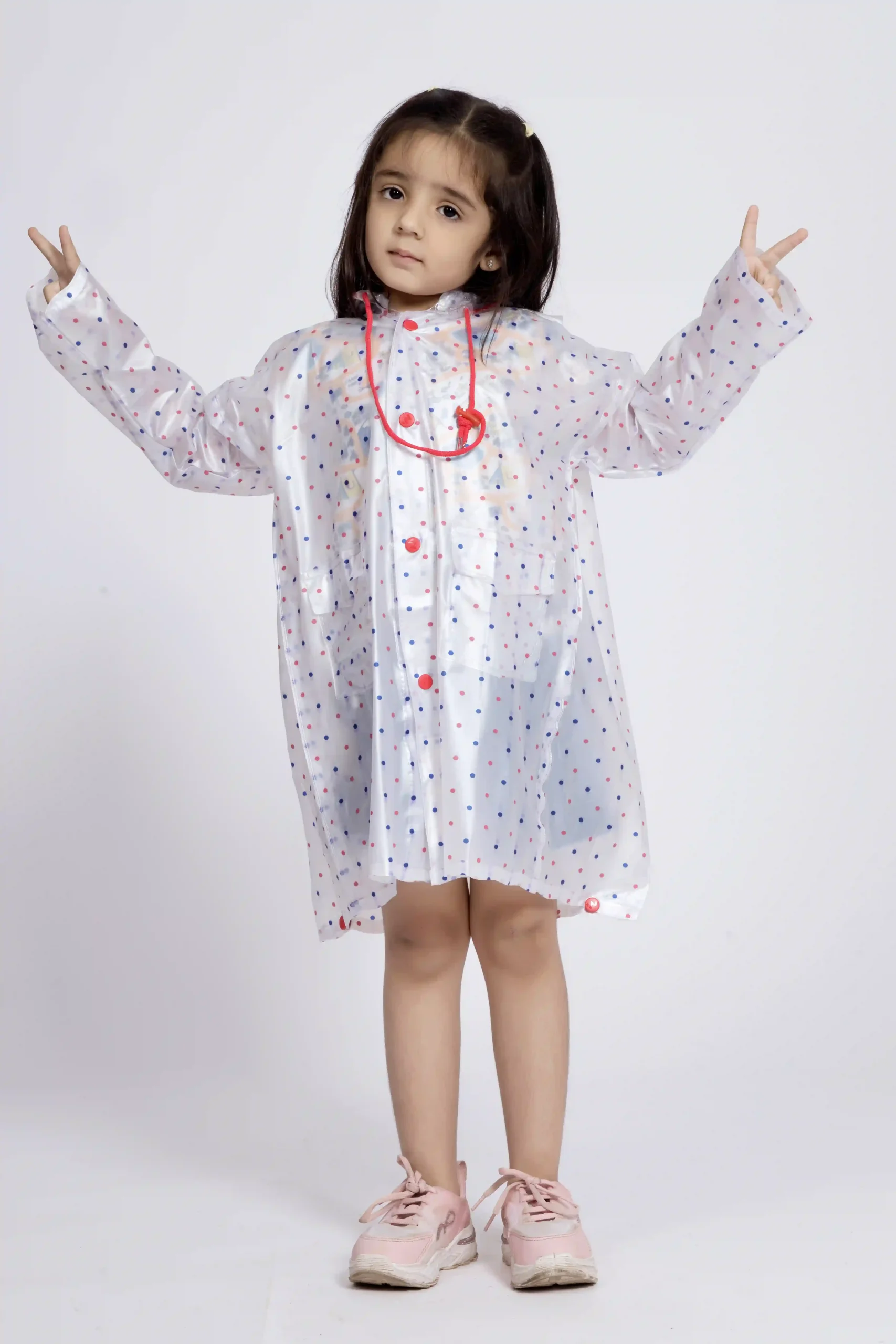 8K Galaxy Printed PVC (Pleat) Kids Raincoat - Image 27