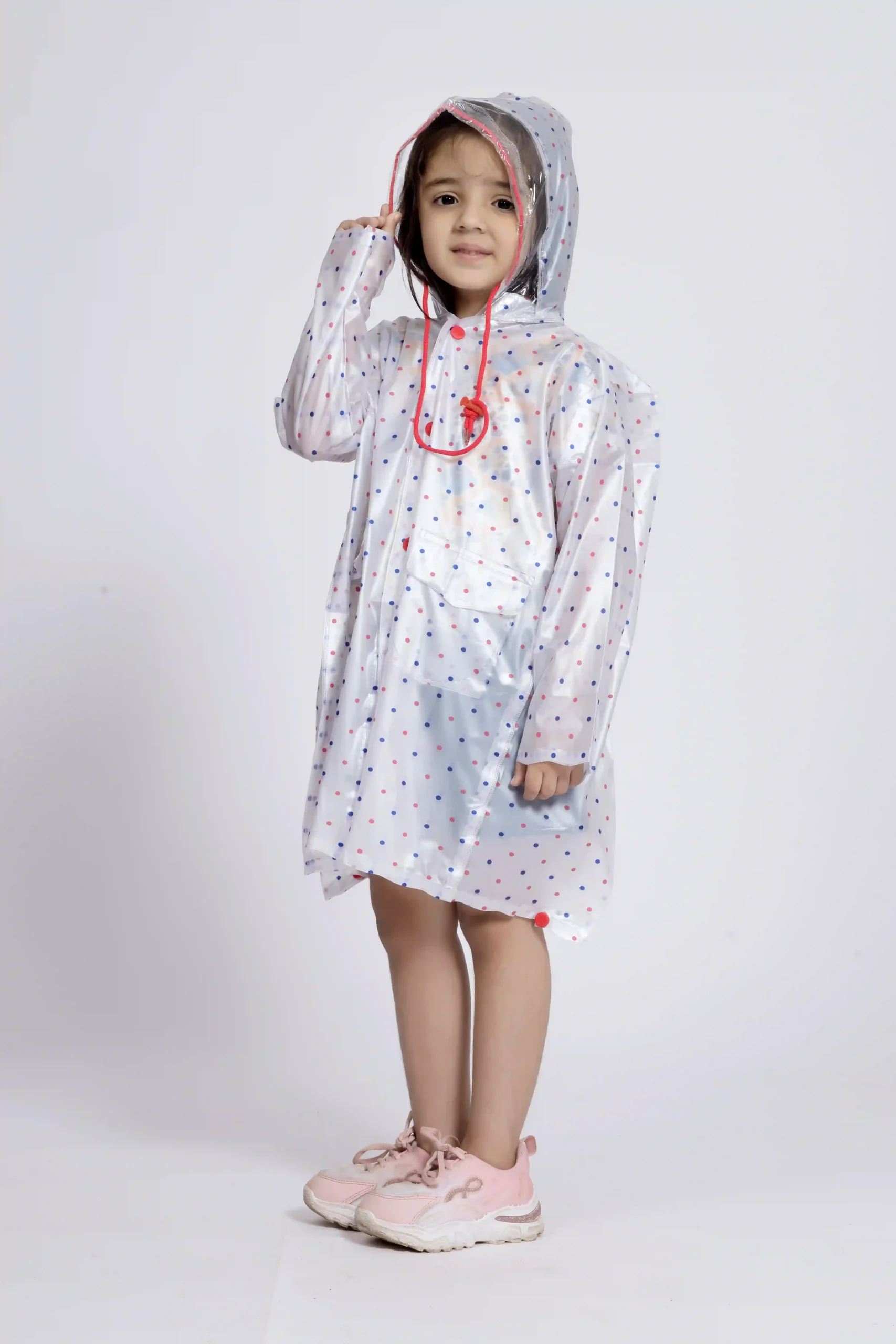 8K Galaxy Printed PVC (Pleat) Kids Raincoat - Image 28