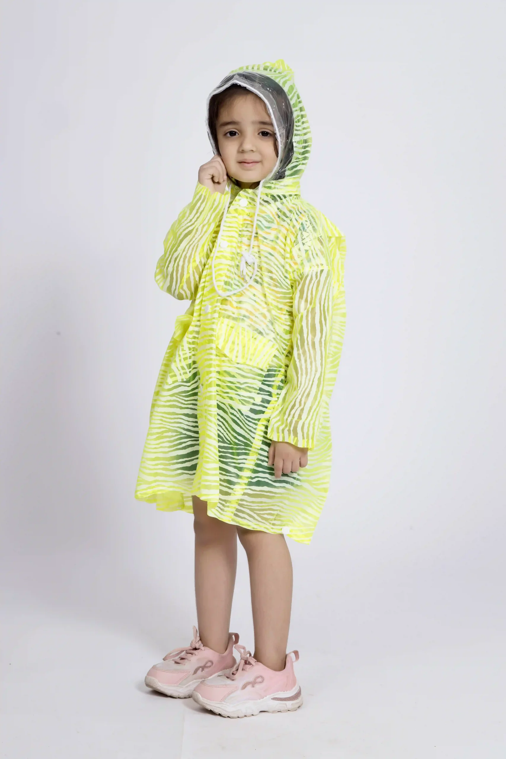 8K Galaxy Printed PVC (Pleat) Kids Raincoat - Image 15