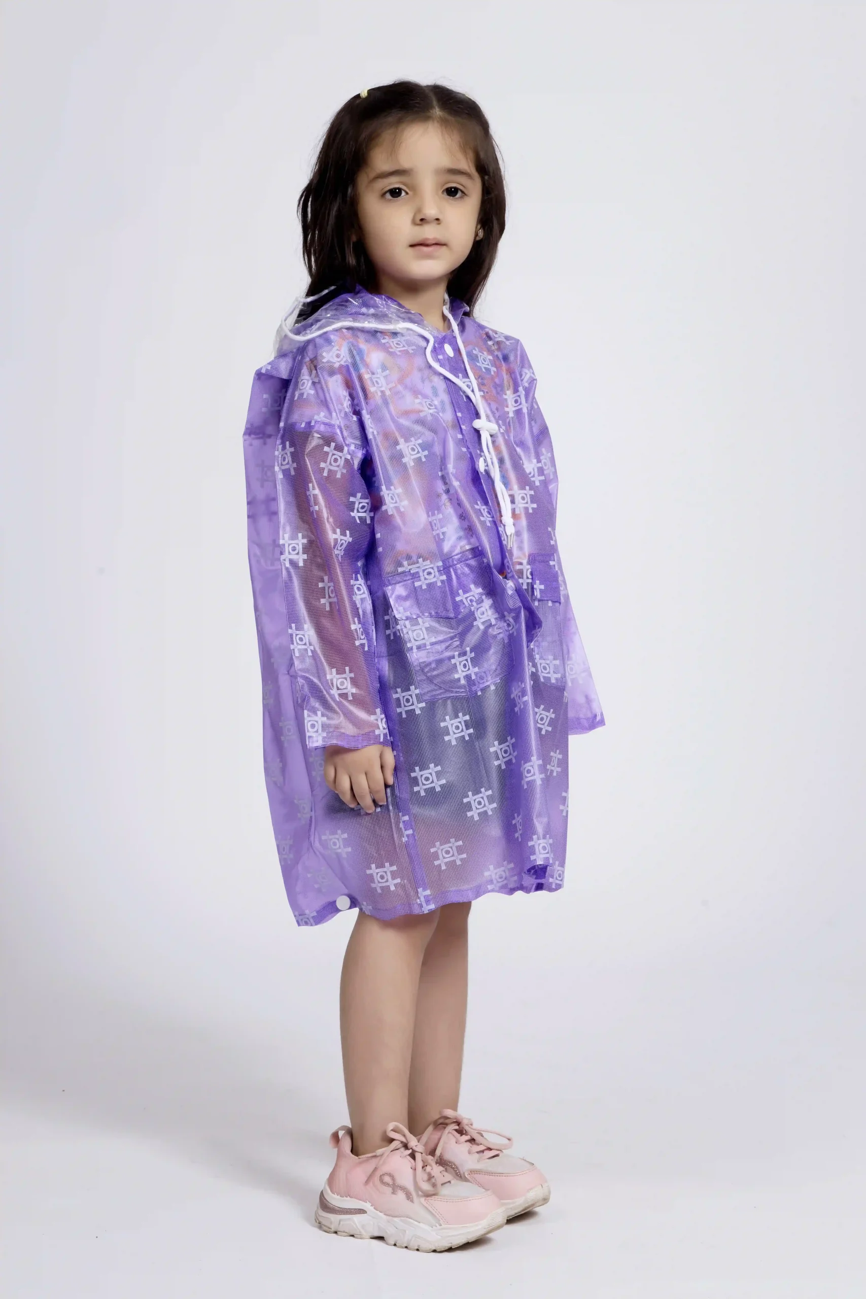 8K Galaxy Printed PVC (Pleat) Kids Raincoat - Image 13