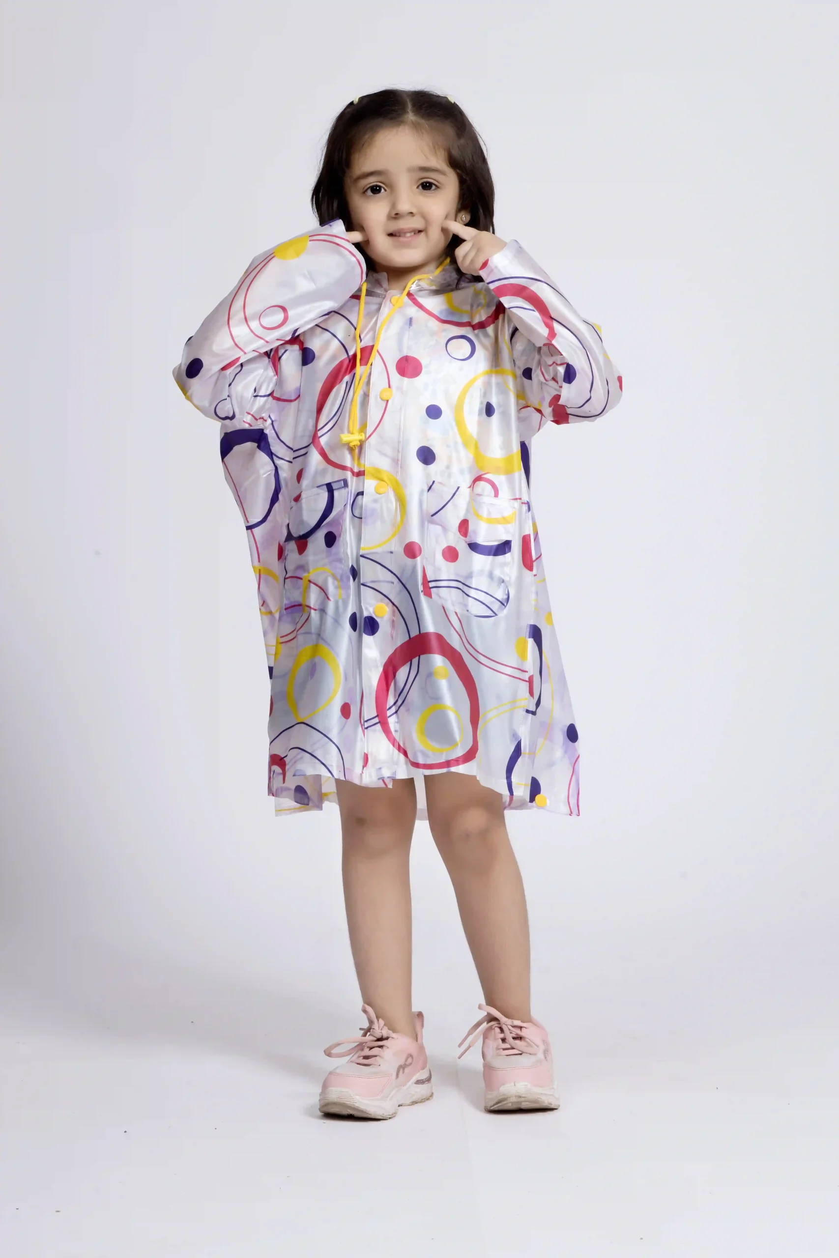 8K Galaxy Printed PVC (Pleat) Kids Raincoat - Image 7