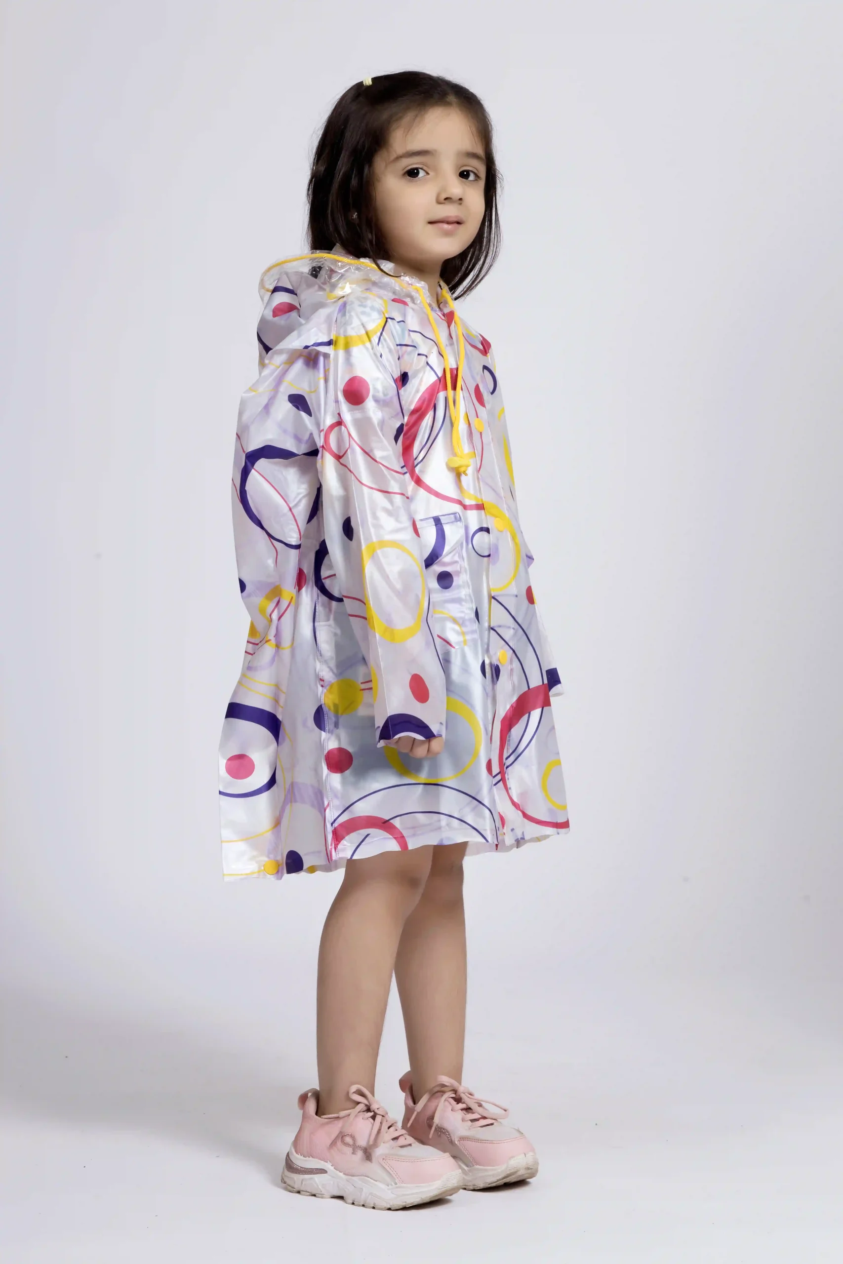 8K Galaxy Printed PVC (Pleat) Kids Raincoat - Image 6