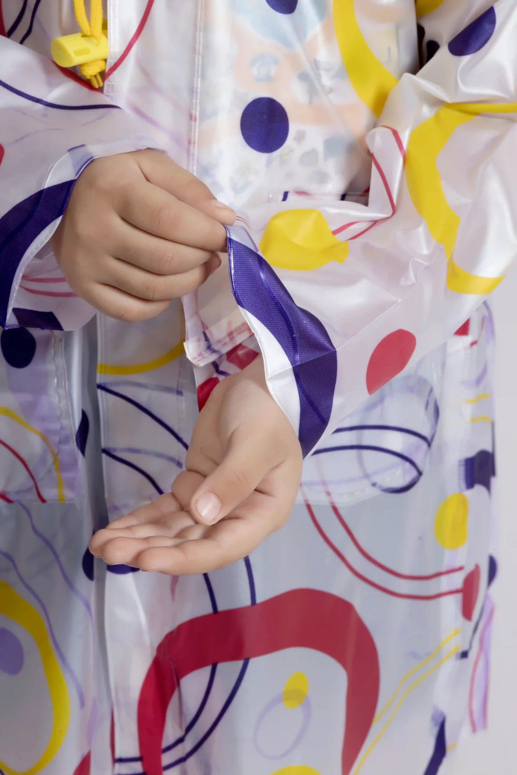 8K Galaxy Printed PVC (Pleat) Kids Raincoat - Image 3
