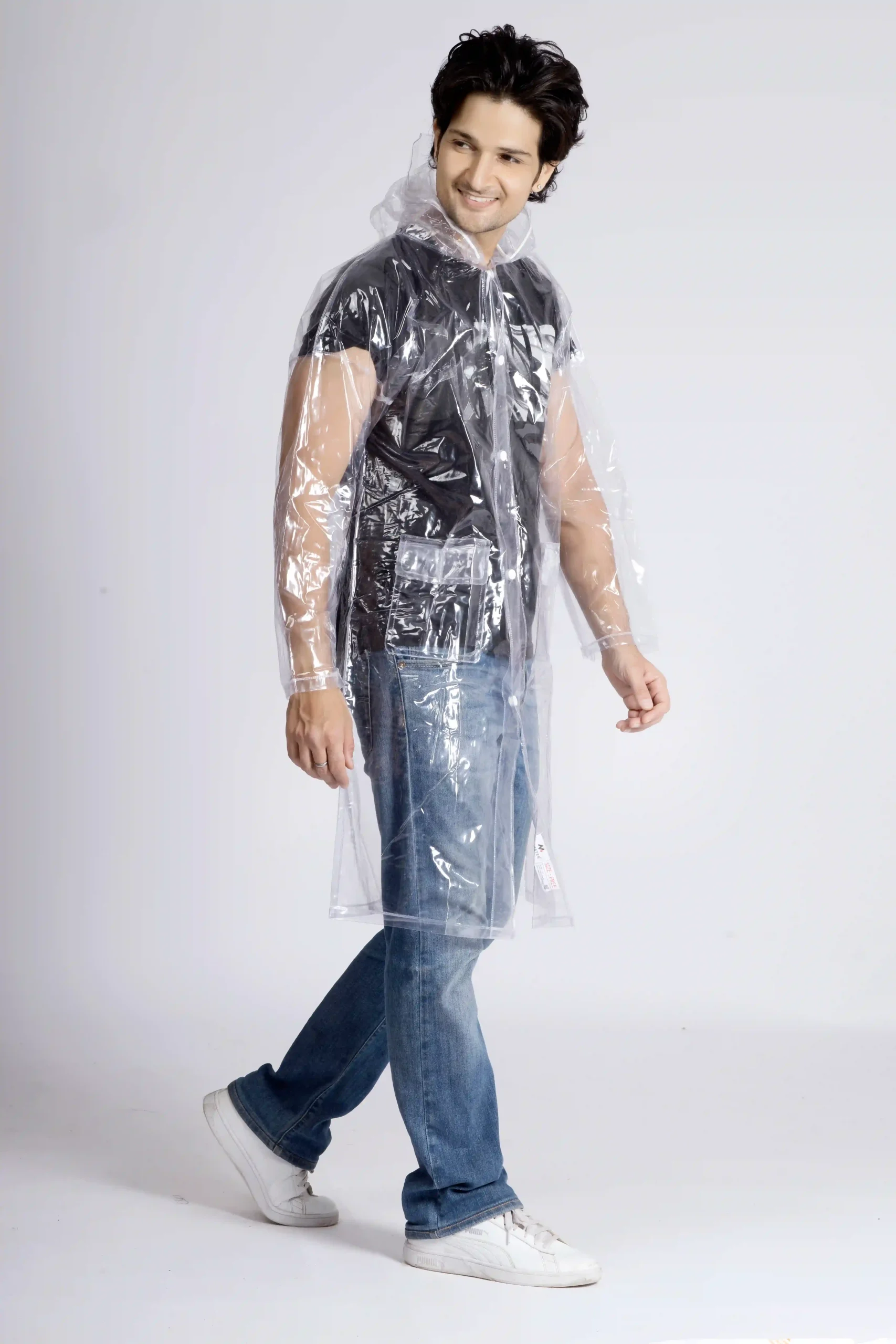 23A HALF PVC Short Raincoat - Image 14
