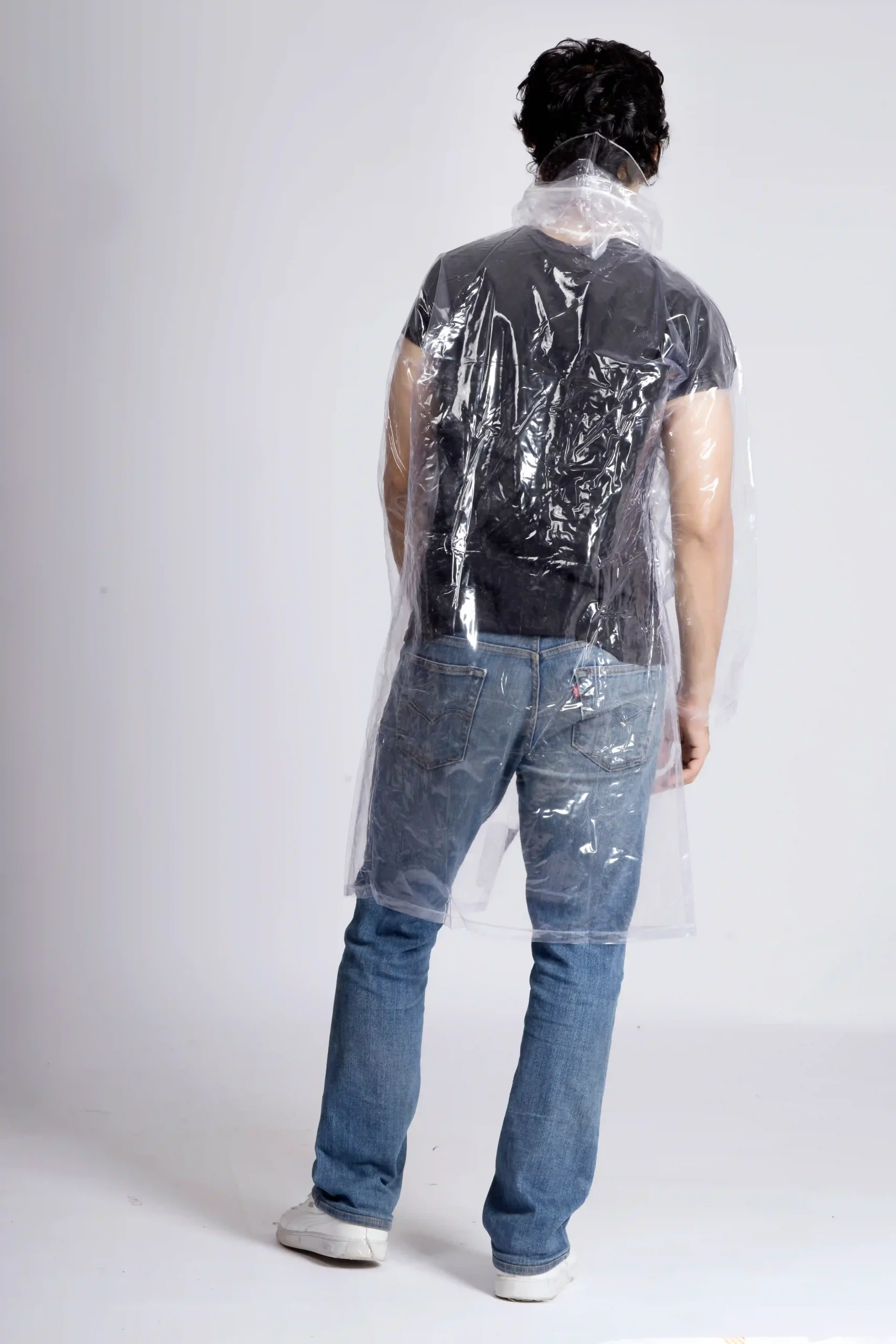 23A HALF PVC Short Raincoat - Image 13