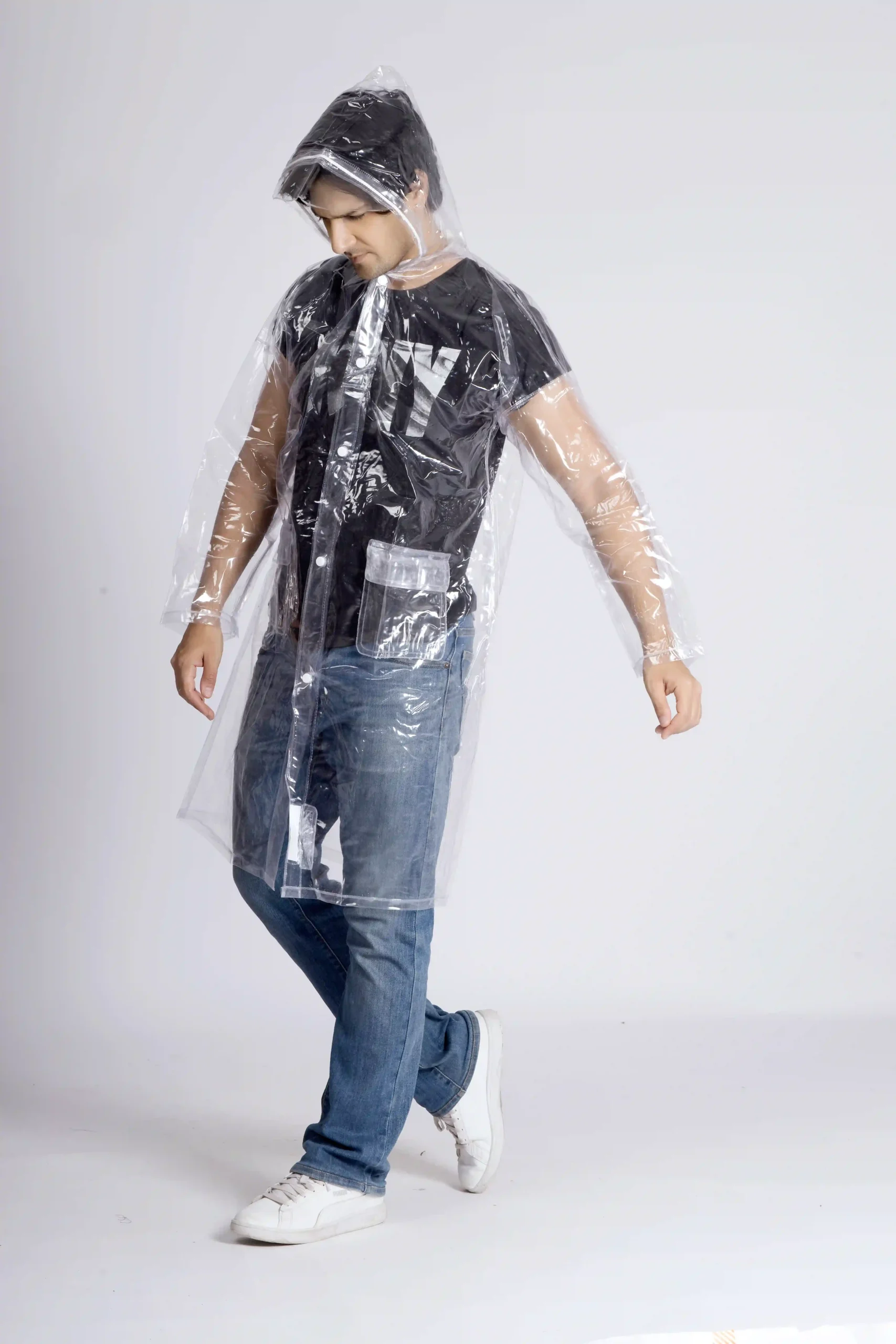 23A HALF PVC Short Raincoat - Image 12