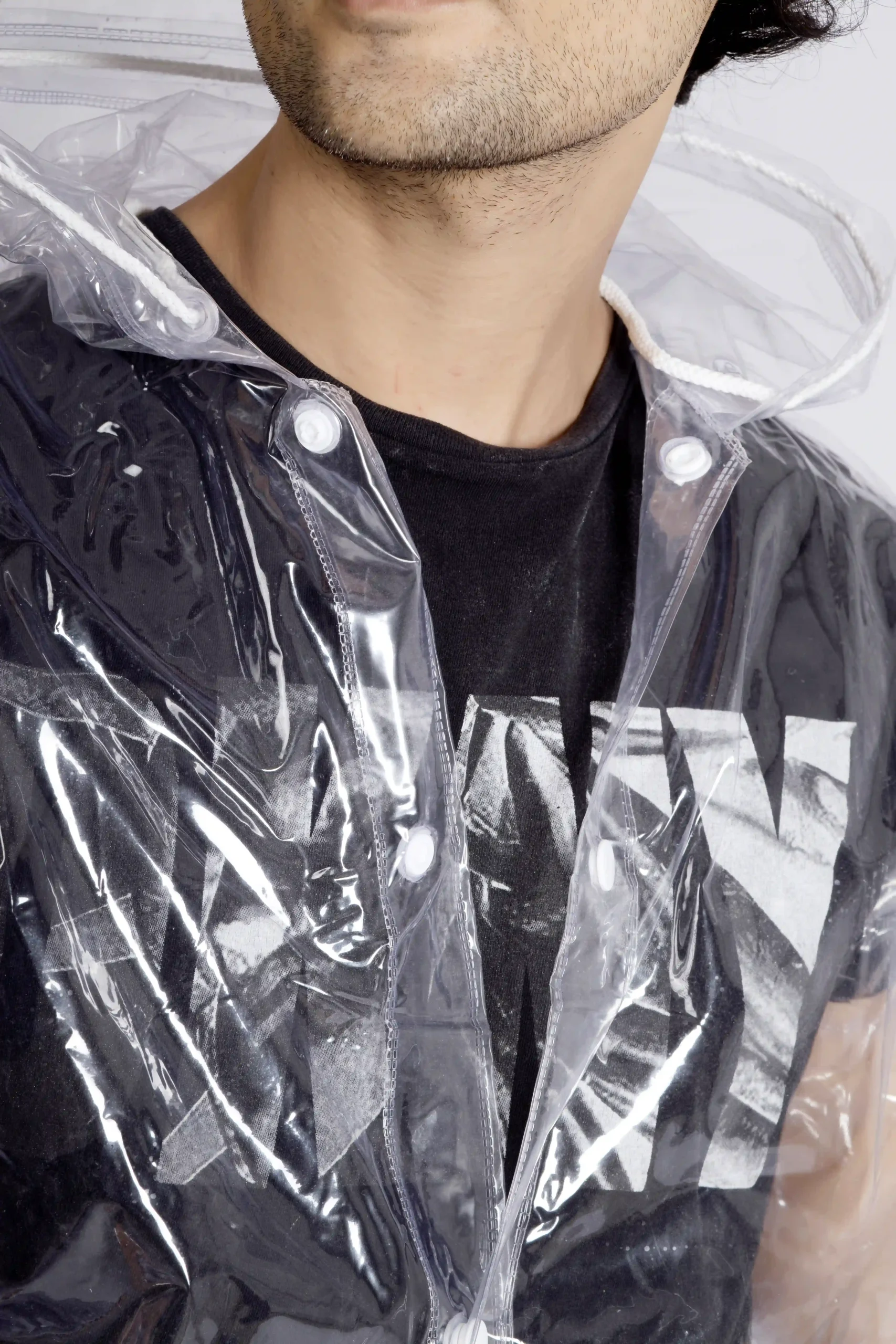 23A HALF PVC Short Raincoat - Image 11