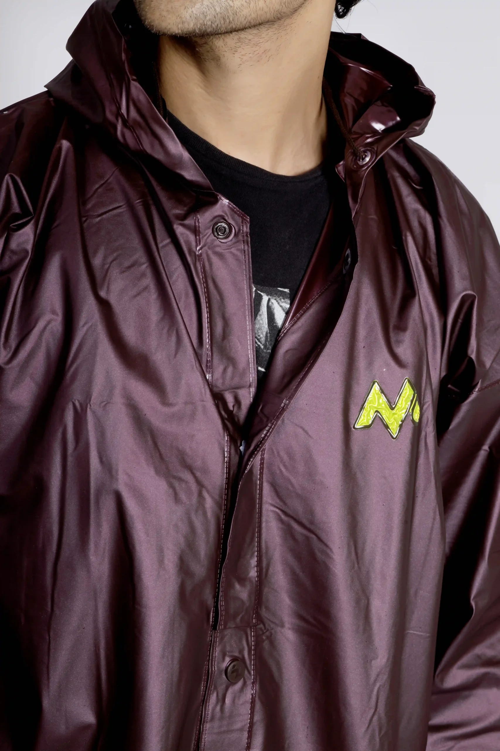 4M SUPREME Plain PVC Mens Raincoat - Image 55