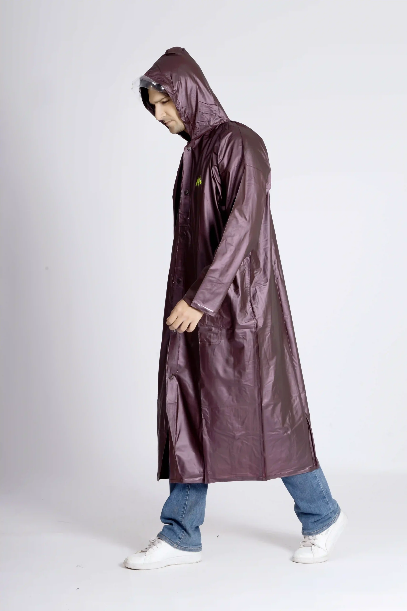 4M SUPREME Plain PVC Mens Raincoat - Image 49