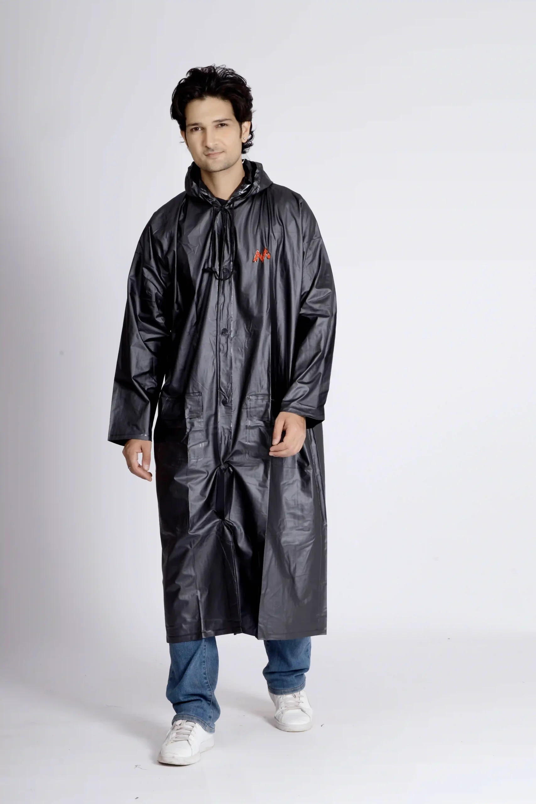 4M SUPREME Plain PVC Mens Raincoat - Image 45