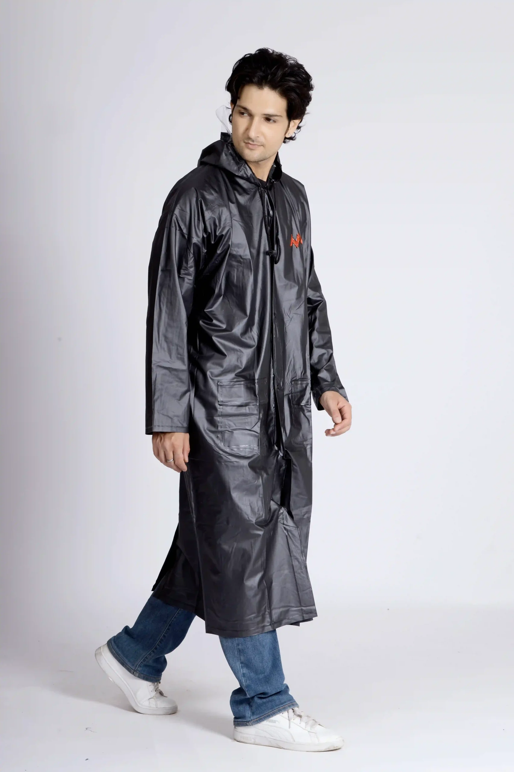 4M SUPREME Plain PVC Mens Raincoat - Image 44
