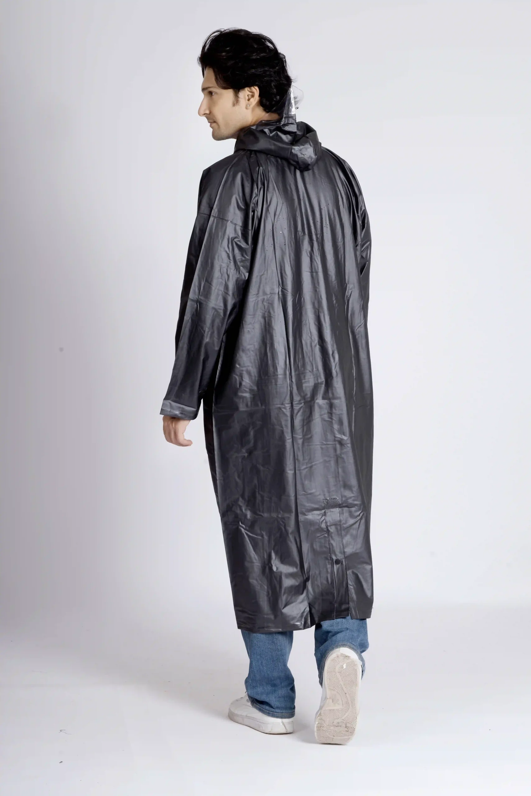 4M SUPREME Plain PVC Mens Raincoat - Image 43