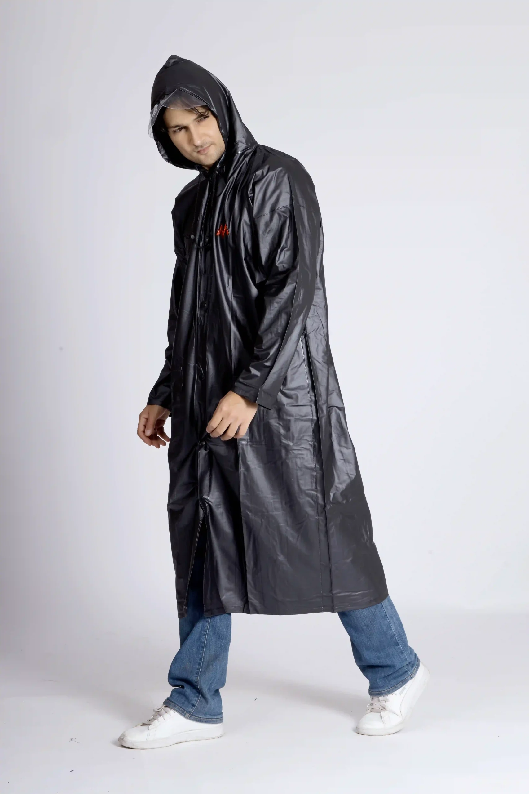 4M SUPREME Plain PVC Mens Raincoat - Image 42
