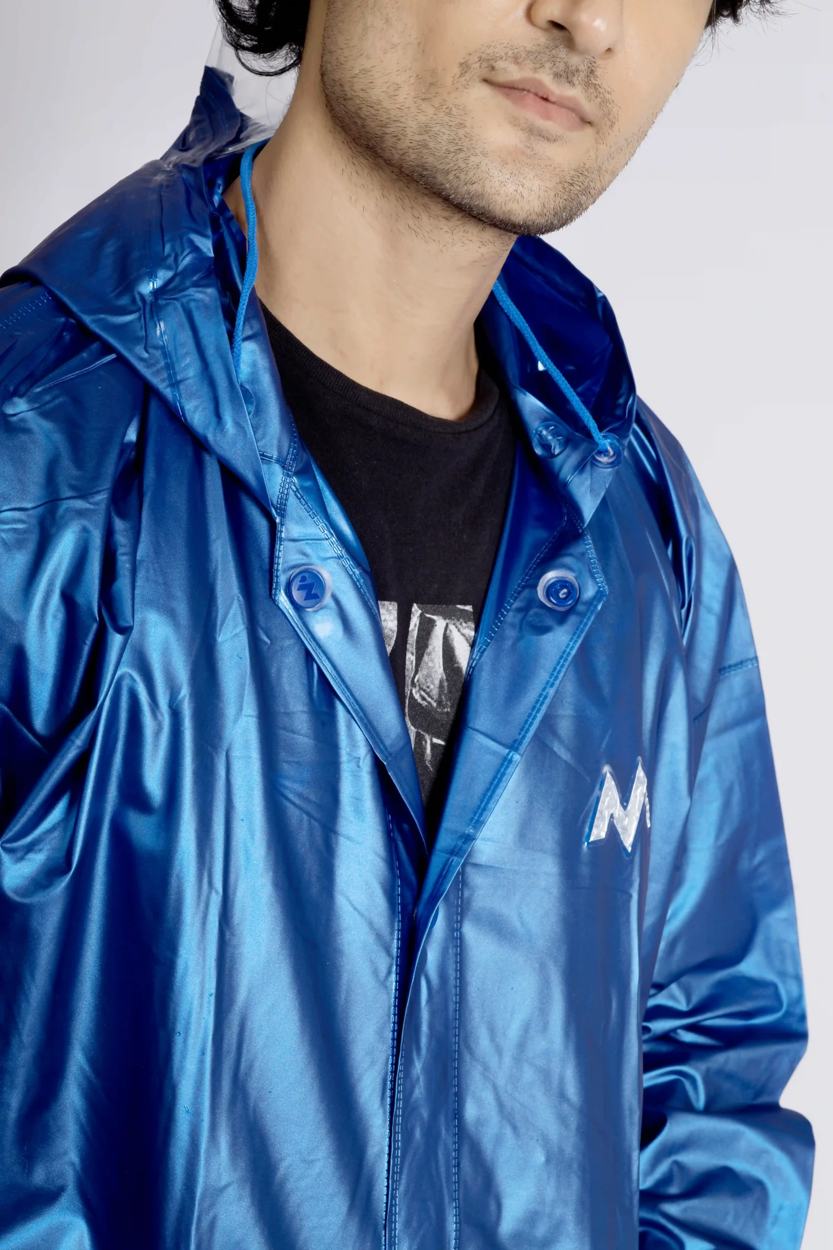 4M SUPREME Plain PVC Mens Raincoat - Image 41