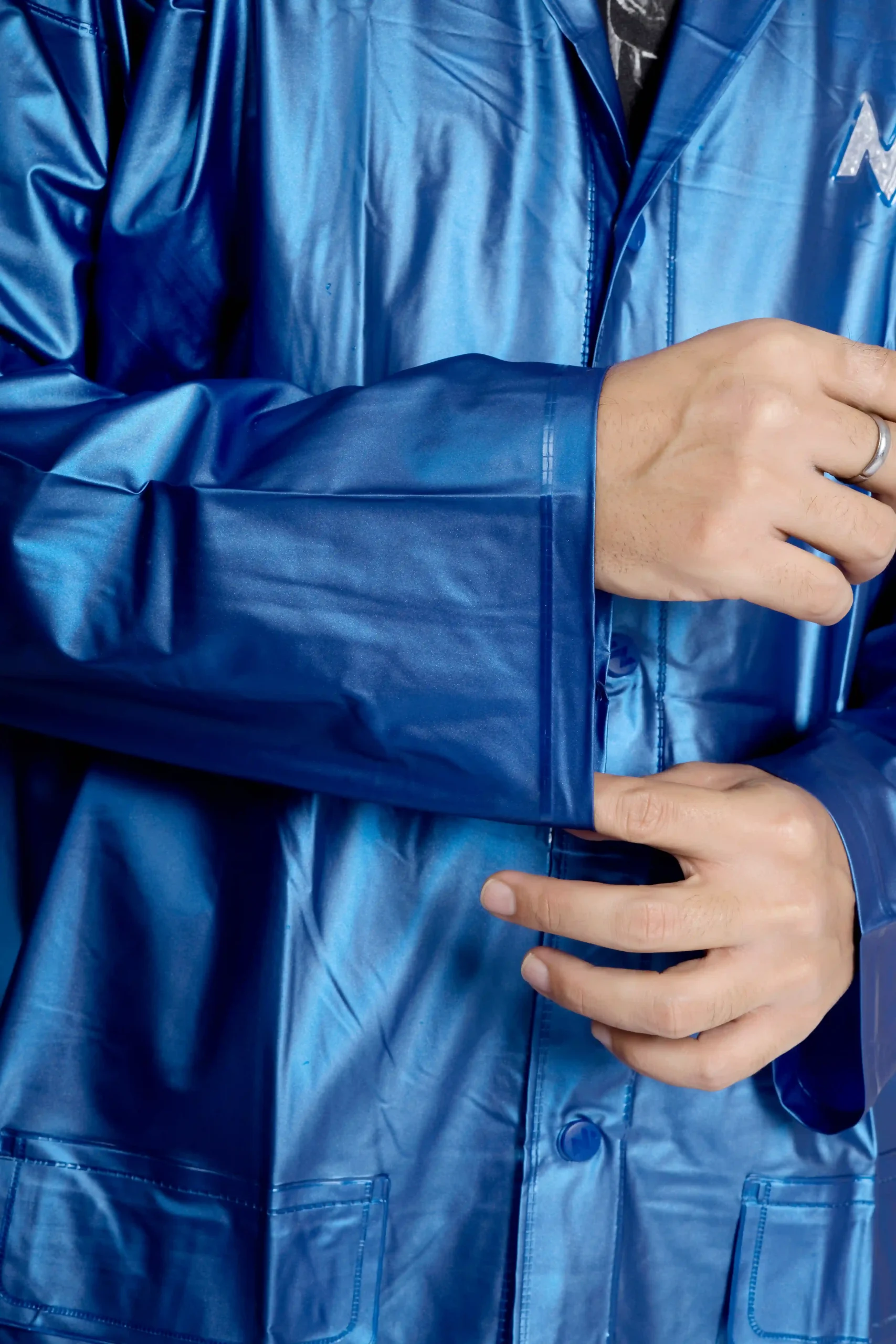 4M SUPREME Plain PVC Mens Raincoat - Image 40