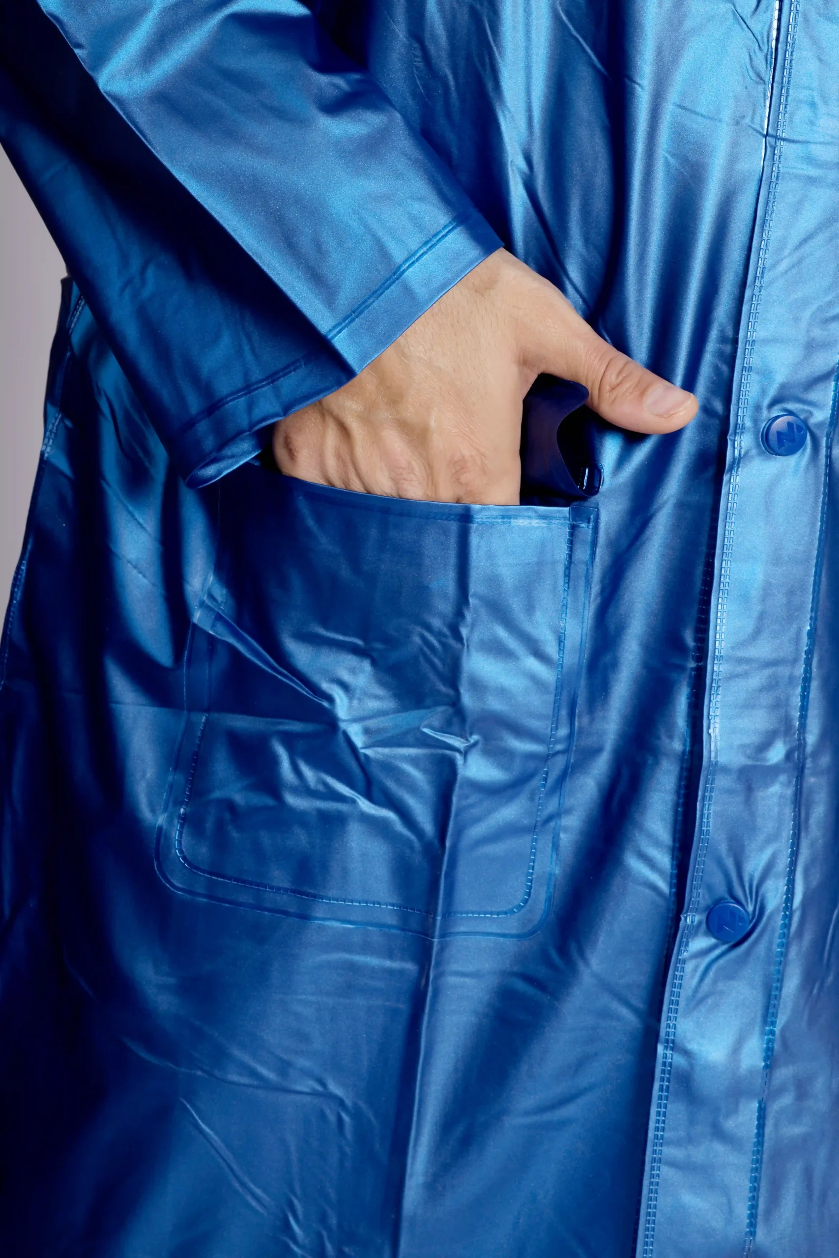 4M SUPREME Plain PVC Mens Raincoat - Image 39