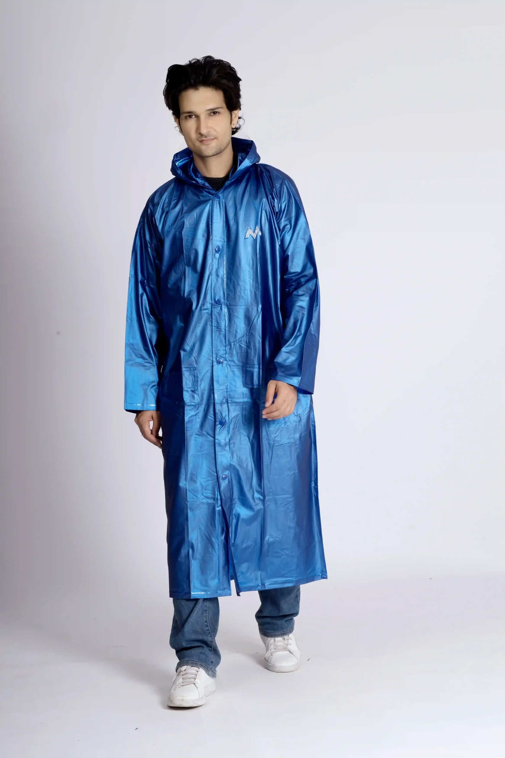 4M SUPREME Plain PVC Mens Raincoat - Image 38