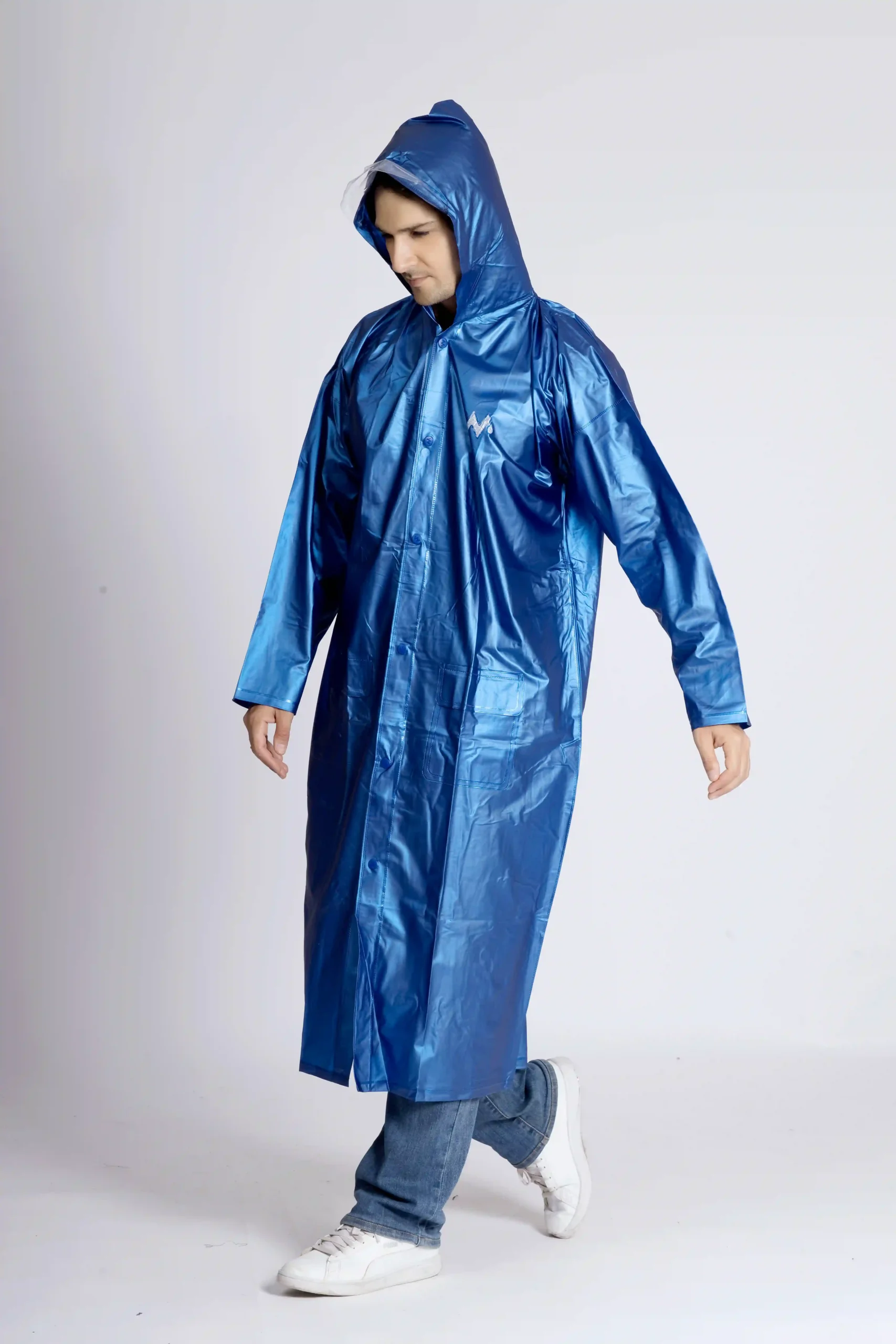 4M SUPREME Plain PVC Mens Raincoat - Image 35
