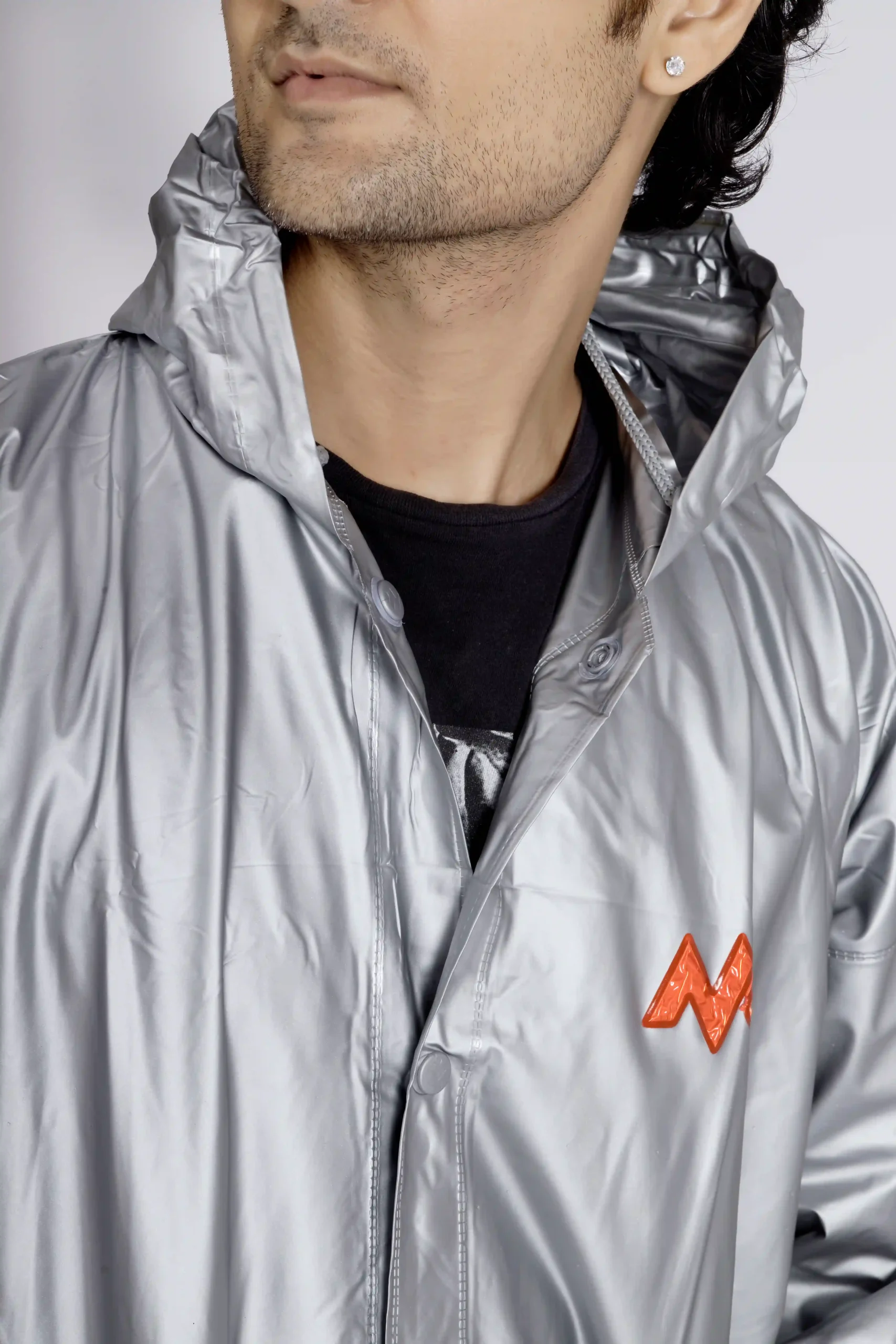 4M SUPREME Plain PVC Mens Raincoat - Image 34