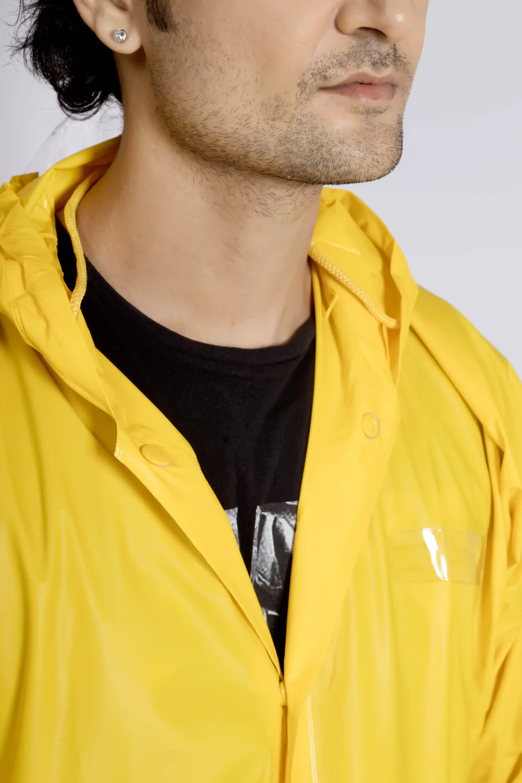 23A HALF PVC Short Raincoat - Image 7