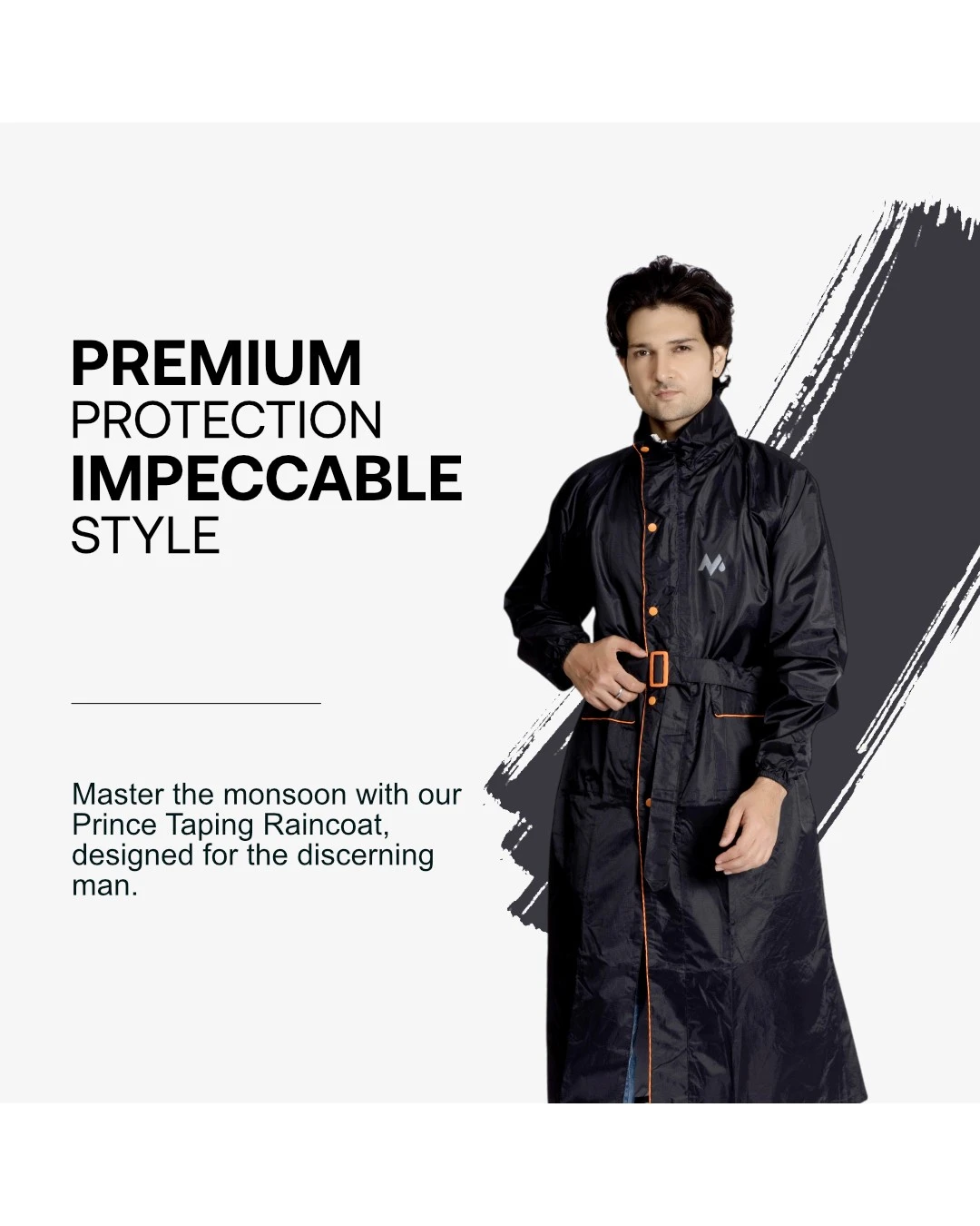 38M Prince Taping (HYP) Mens Raincoat - Image 16