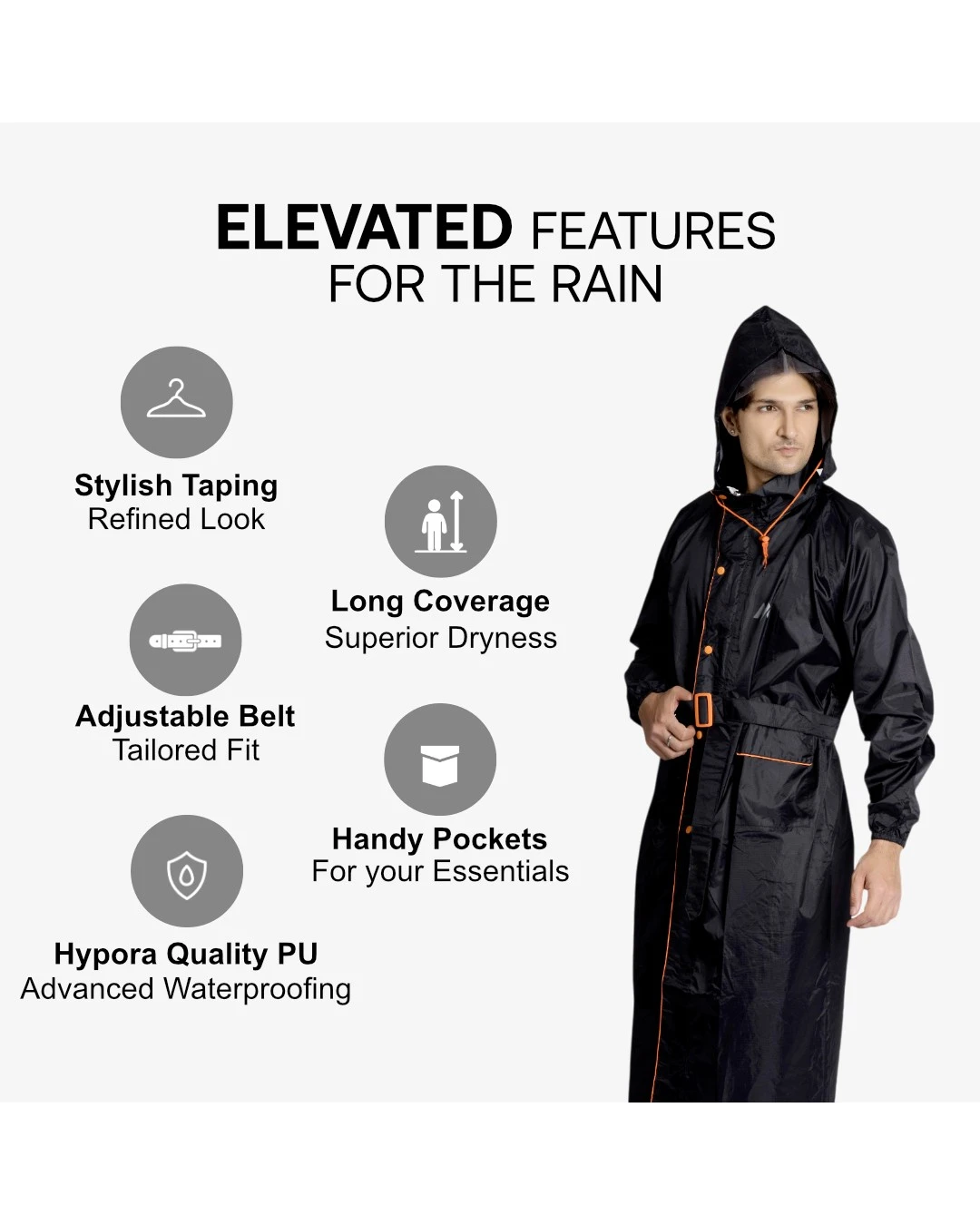 38M Prince Taping (HYP) Mens Raincoat - Image 17