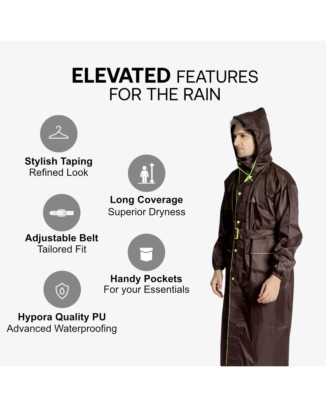 38M Prince Taping (HYP) Mens Raincoat - Image 9