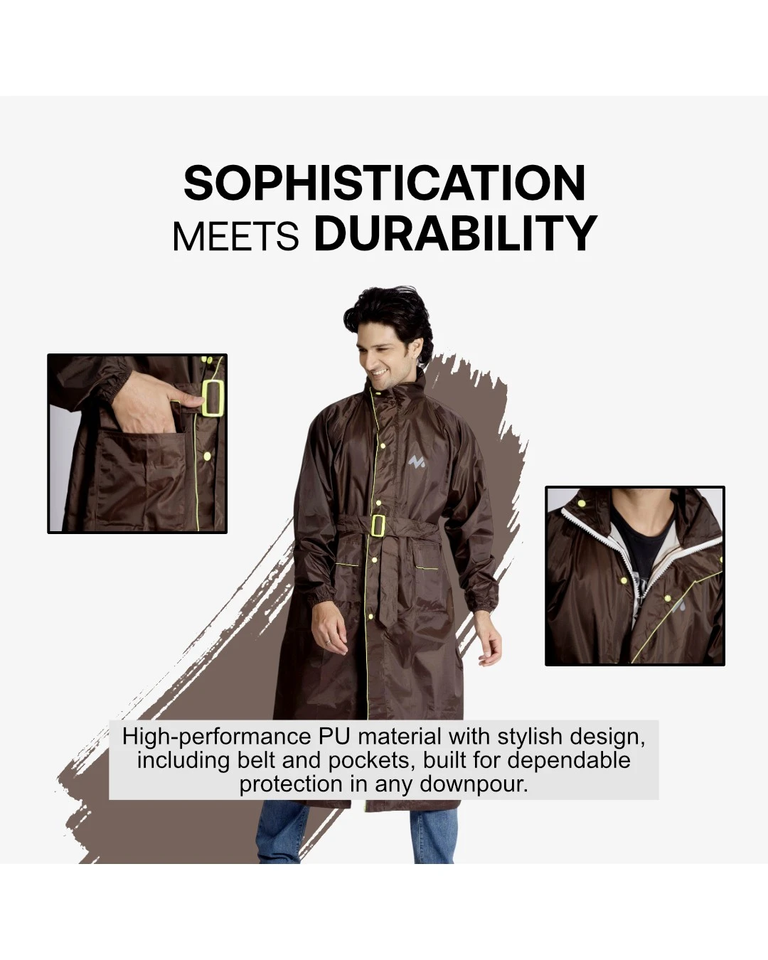 38M Prince Taping (HYP) Mens Raincoat - Image 10