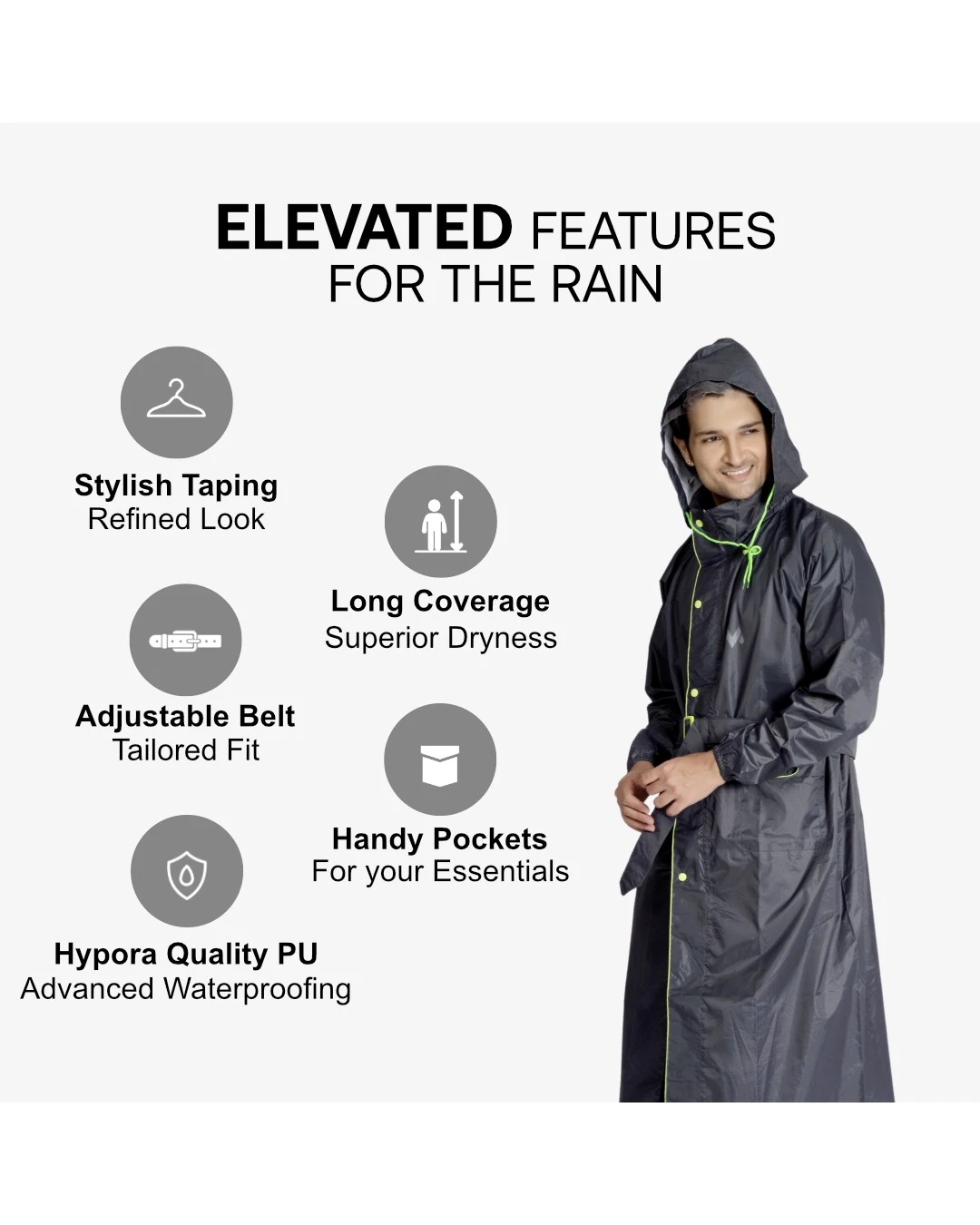 38M Prince Taping (HYP) Mens Raincoat - Image 13