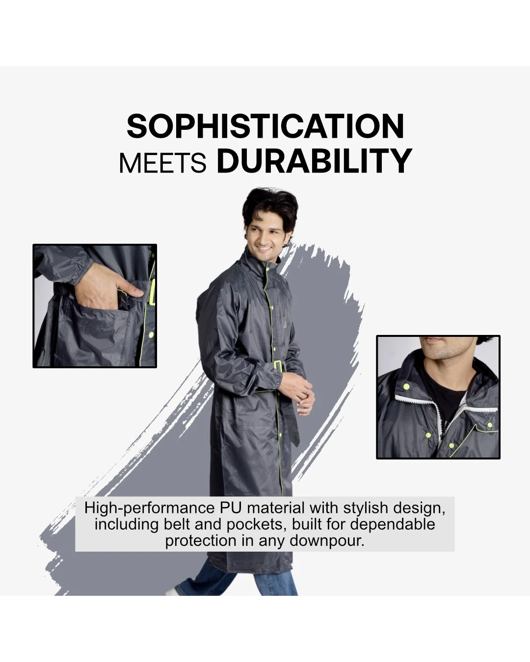 38M Prince Taping (HYP) Mens Raincoat - Image 14