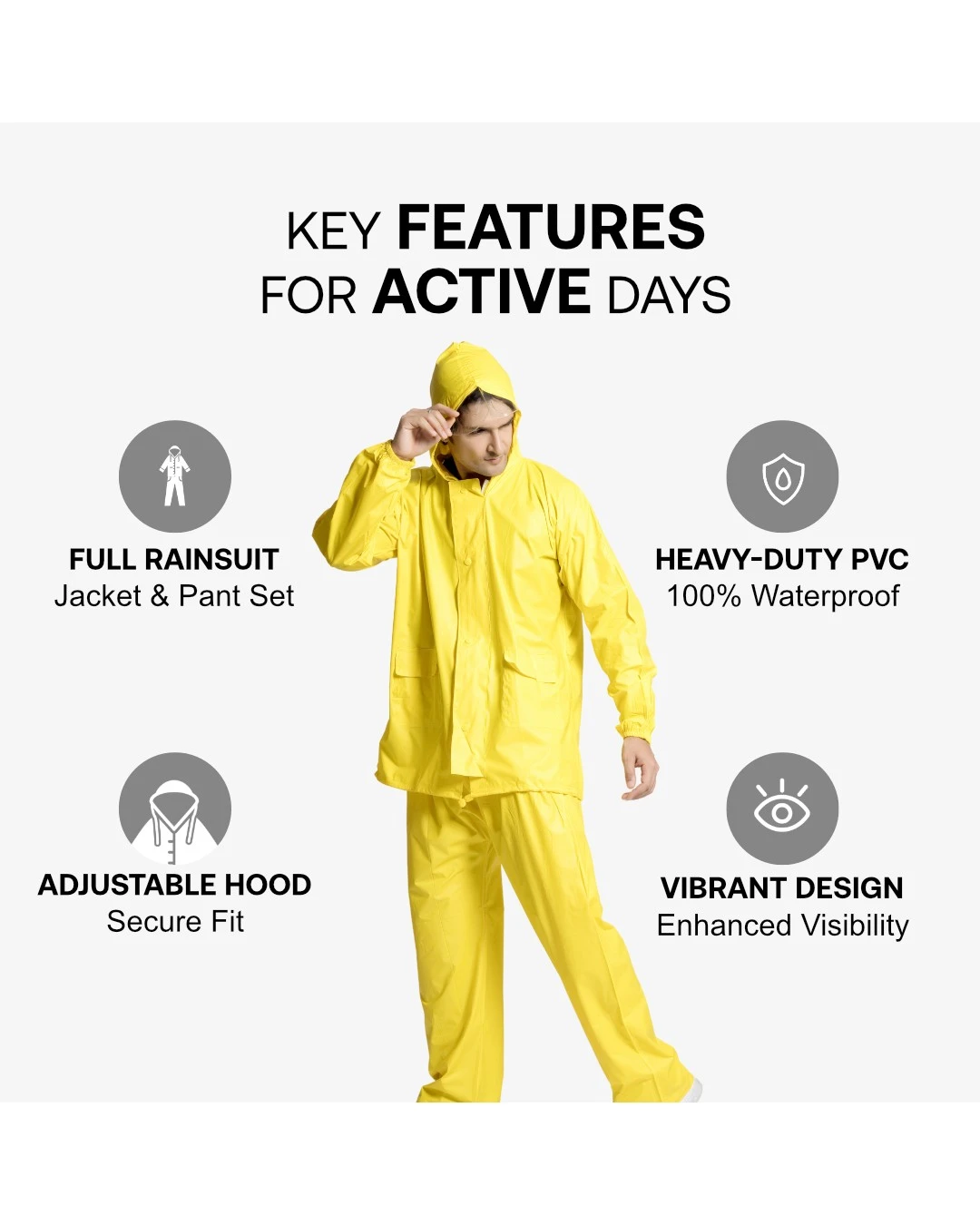 54A RAINBOW PVC Rainsuit - Image 7