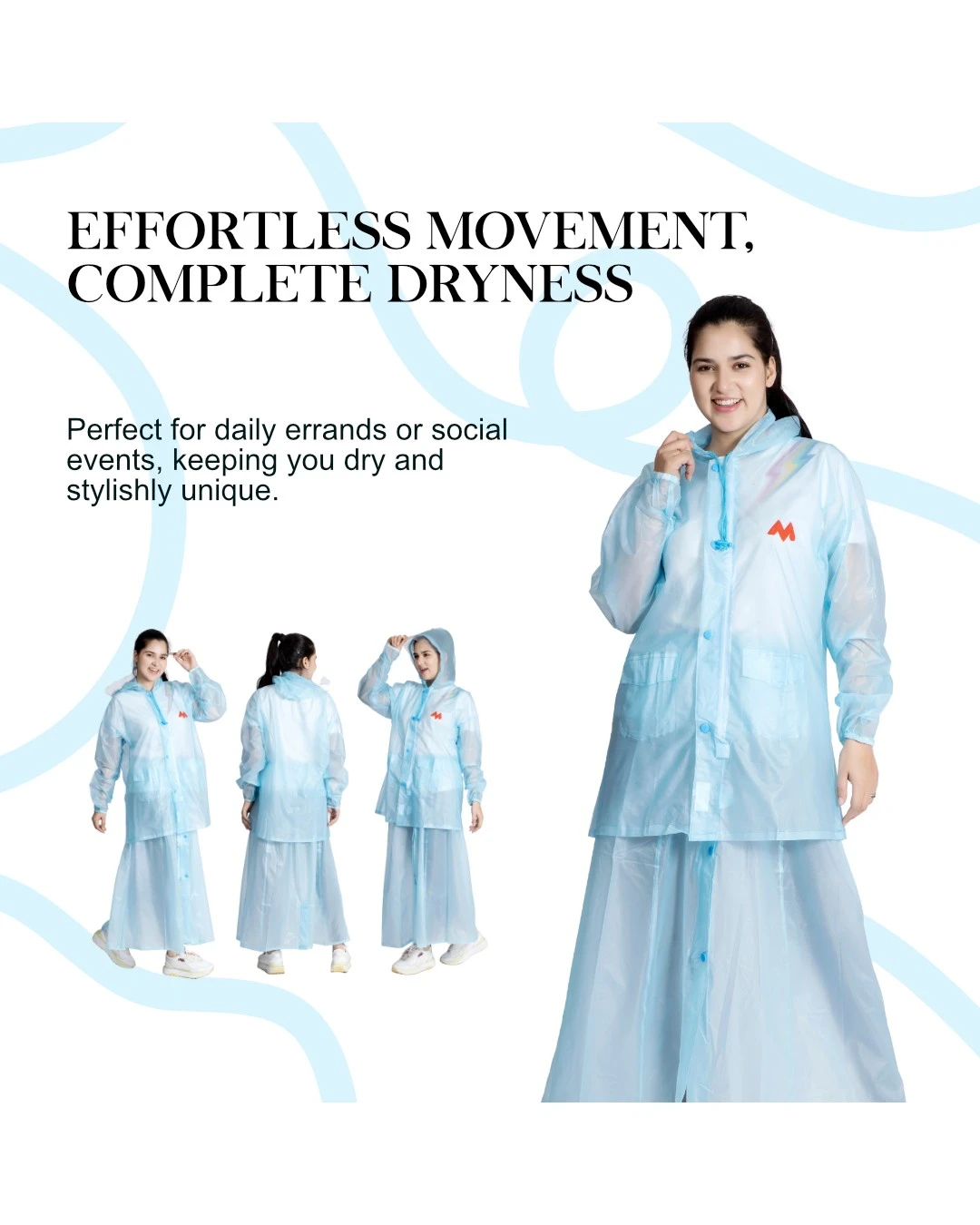 62W SPLASH PVC Womens Skirt Top Rainsuit - Image 5