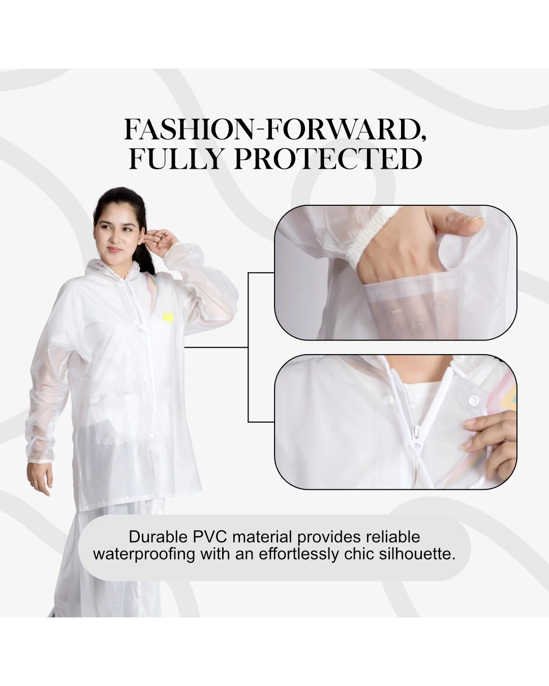 62W SPLASH PVC Womens Skirt Top Rainsuit - Image 8