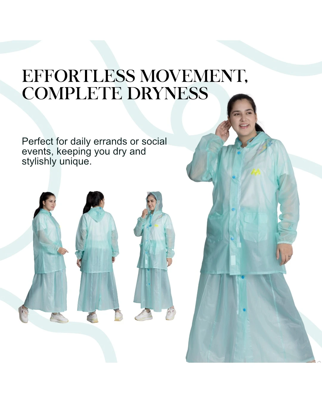 62W SPLASH PVC Womens Skirt Top Rainsuit - Image 13