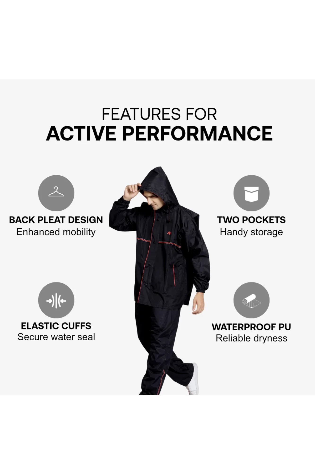 79M TIGER Back Pleat Taping Rainsuit - Image 30