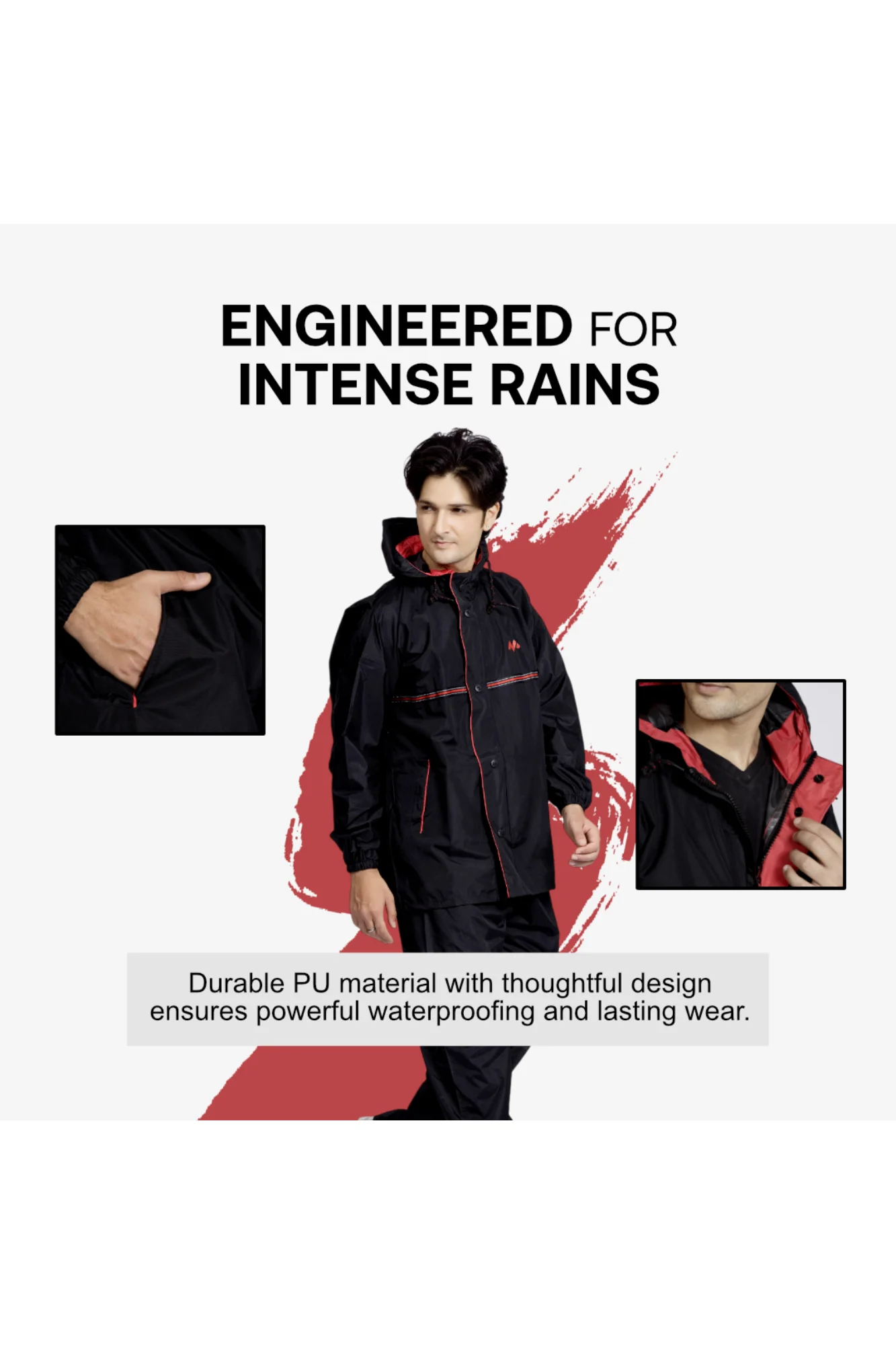 79M TIGER Back Pleat Taping Rainsuit - Image 31