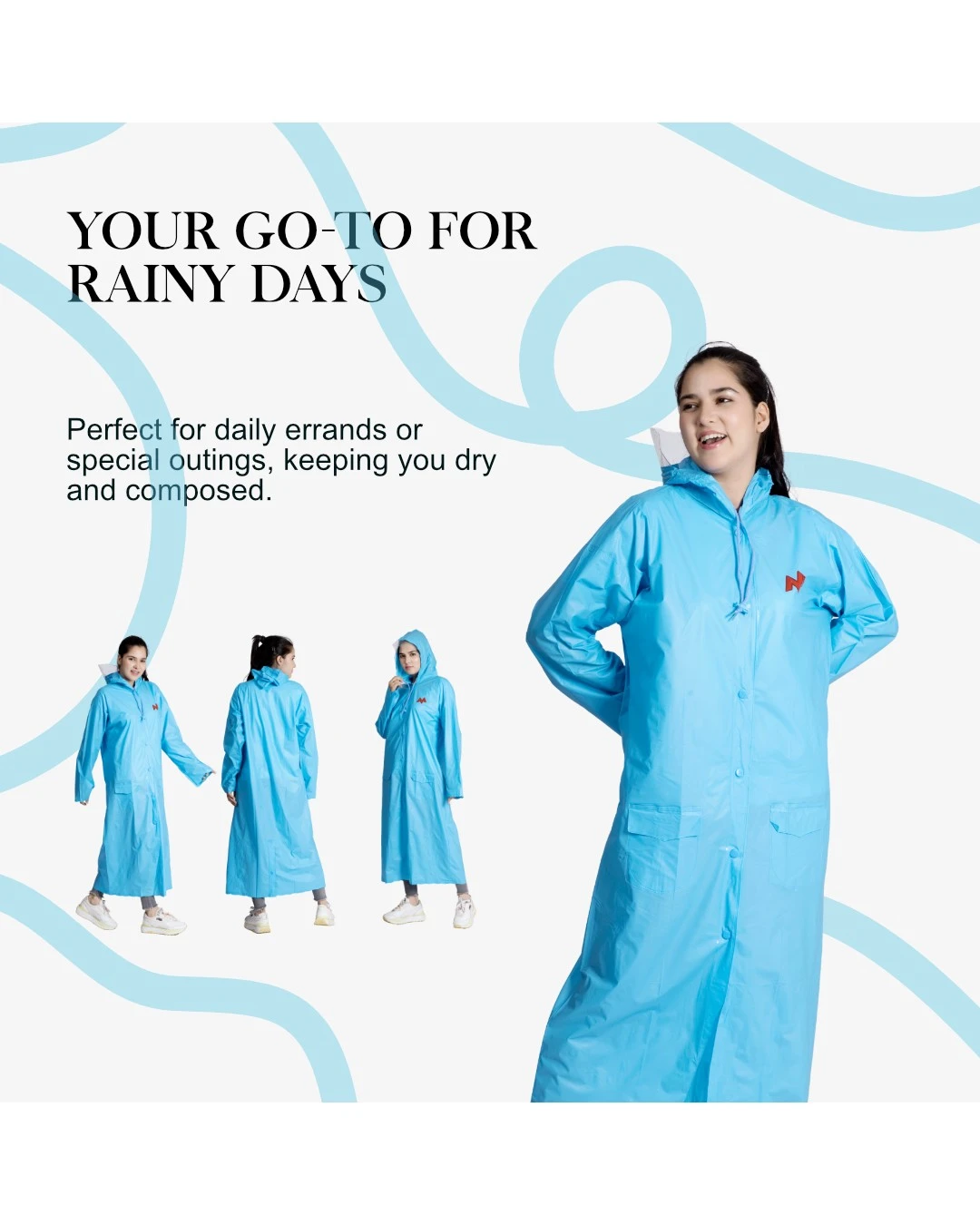 7W CRYSTAL Trans PVC Womens Raincoat - Image 5