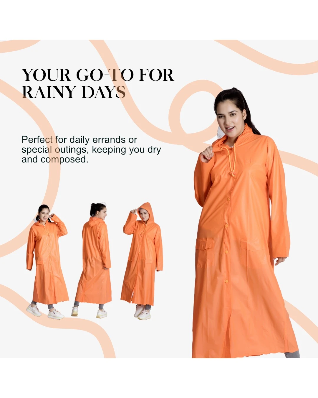 7W CRYSTAL Trans PVC Womens Raincoat - Image 9