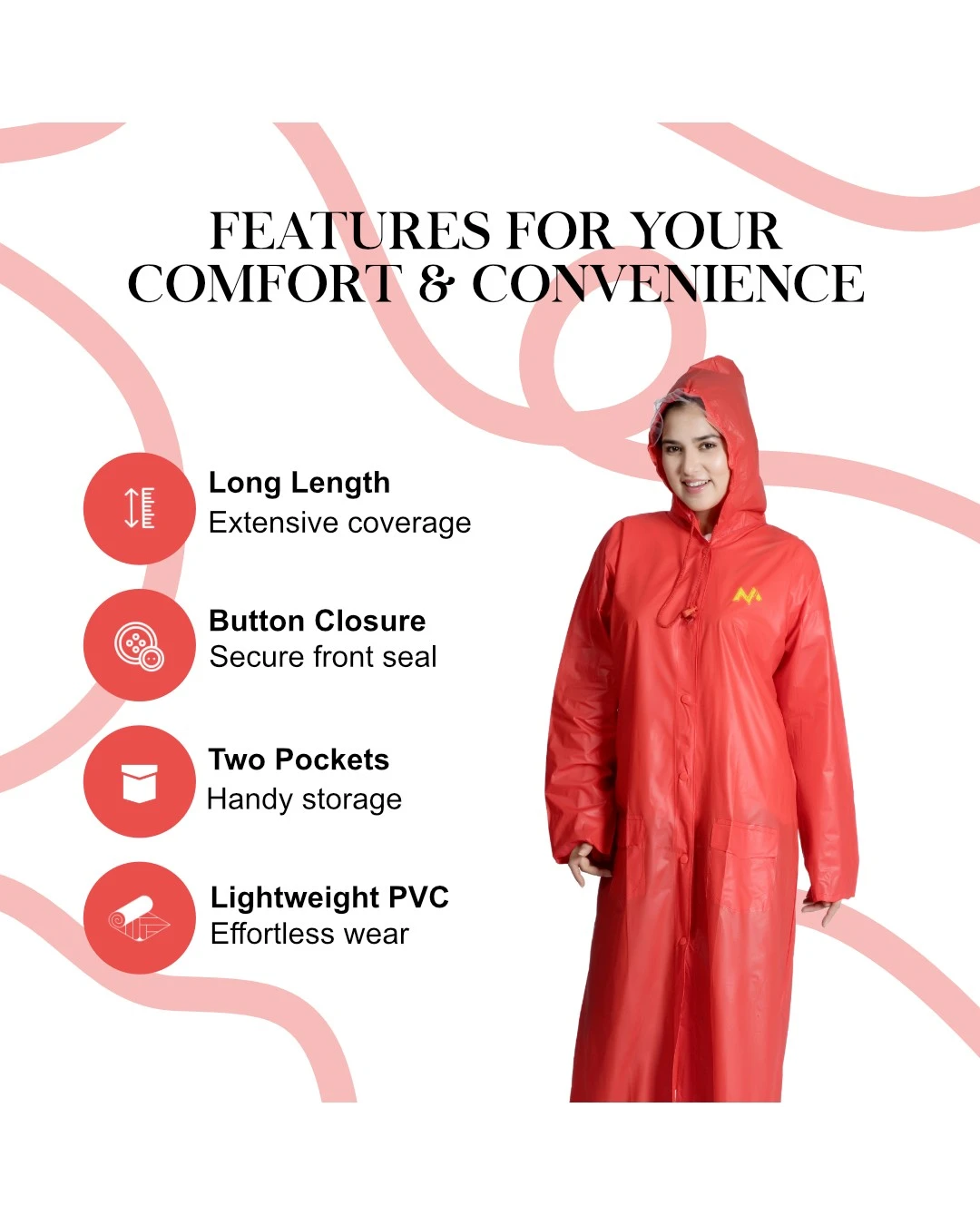 7W CRYSTAL Trans PVC Womens Raincoat - Image 11