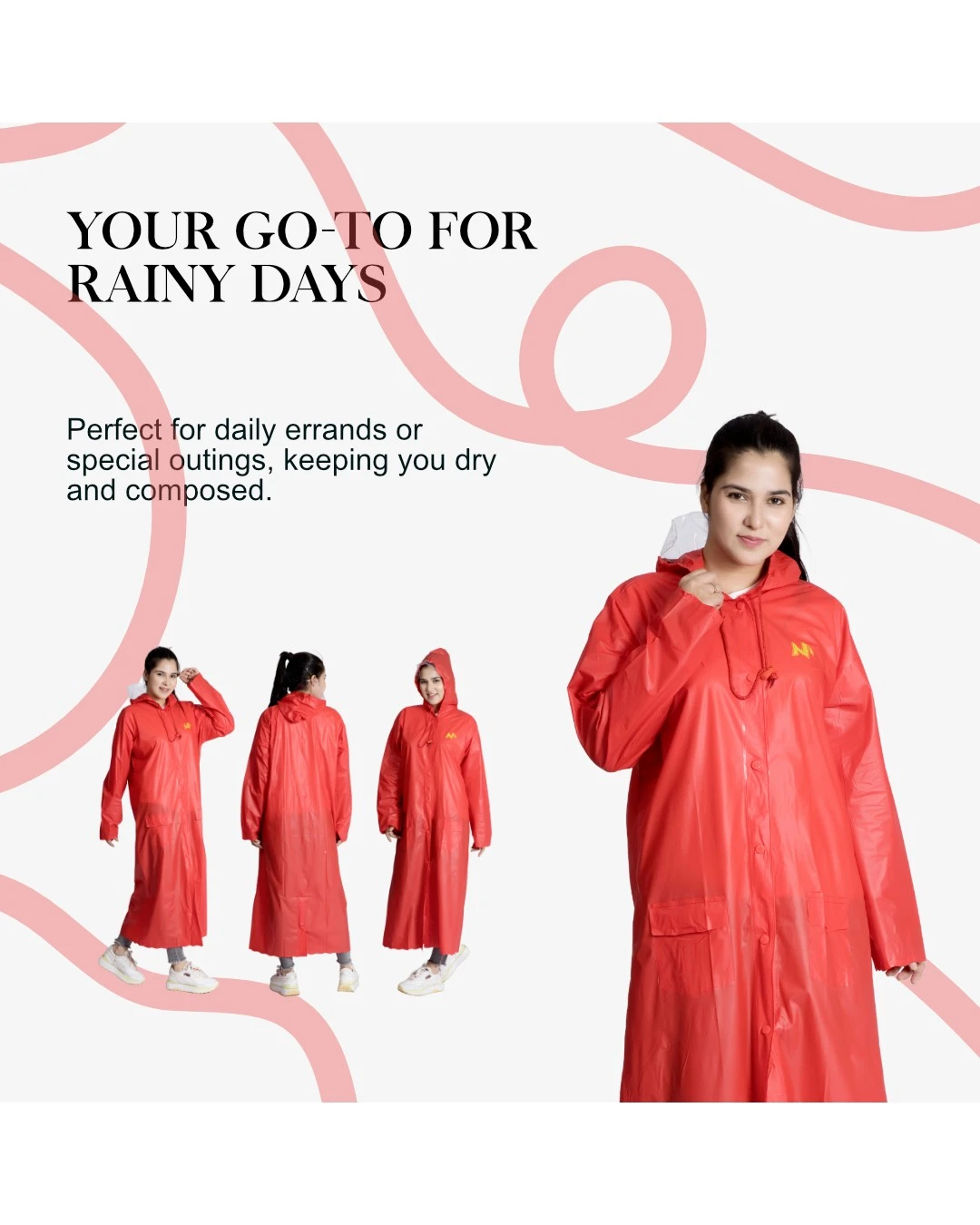 7W CRYSTAL Trans PVC Womens Raincoat - Image 13