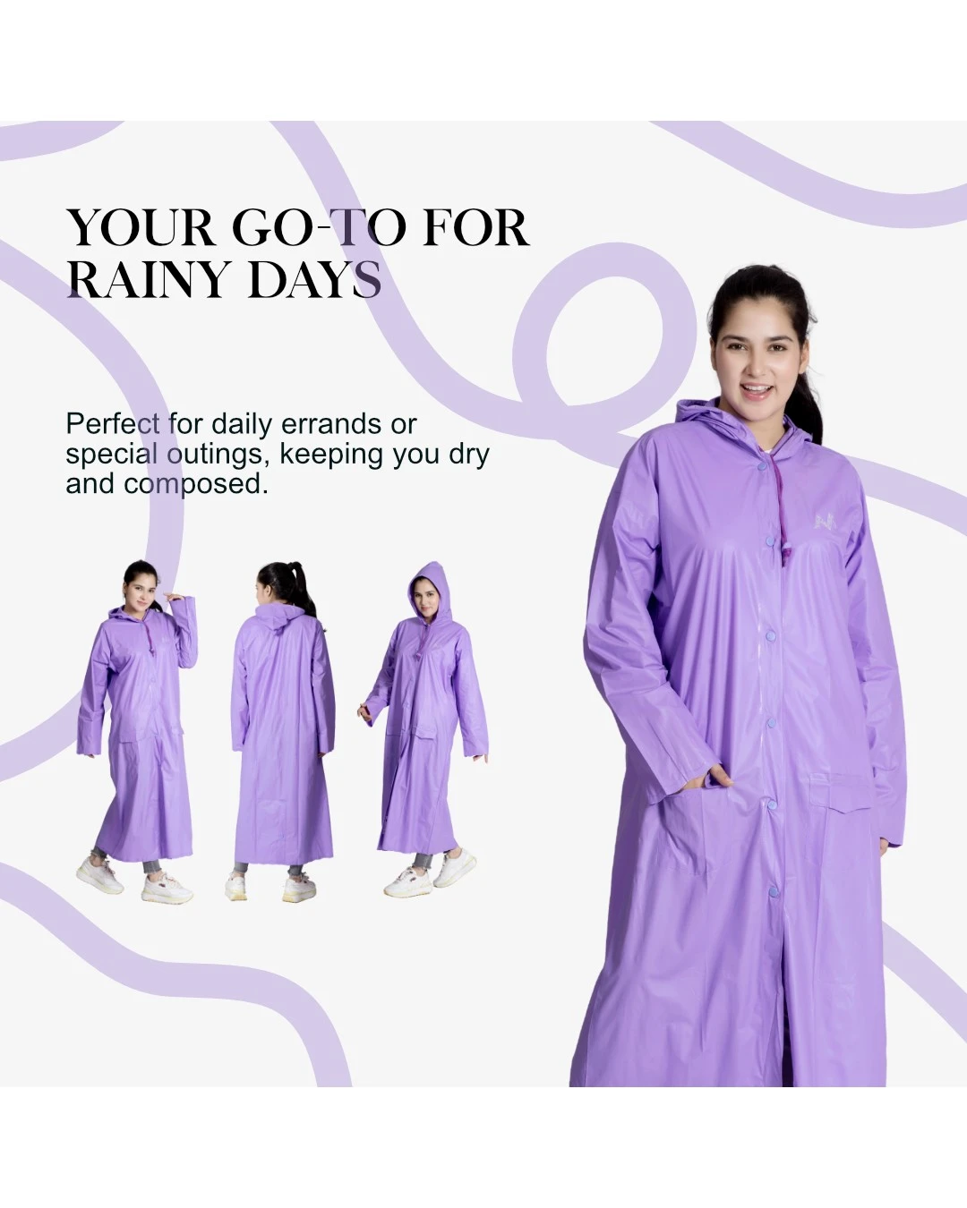 7W CRYSTAL Trans PVC Womens Raincoat - Image 17