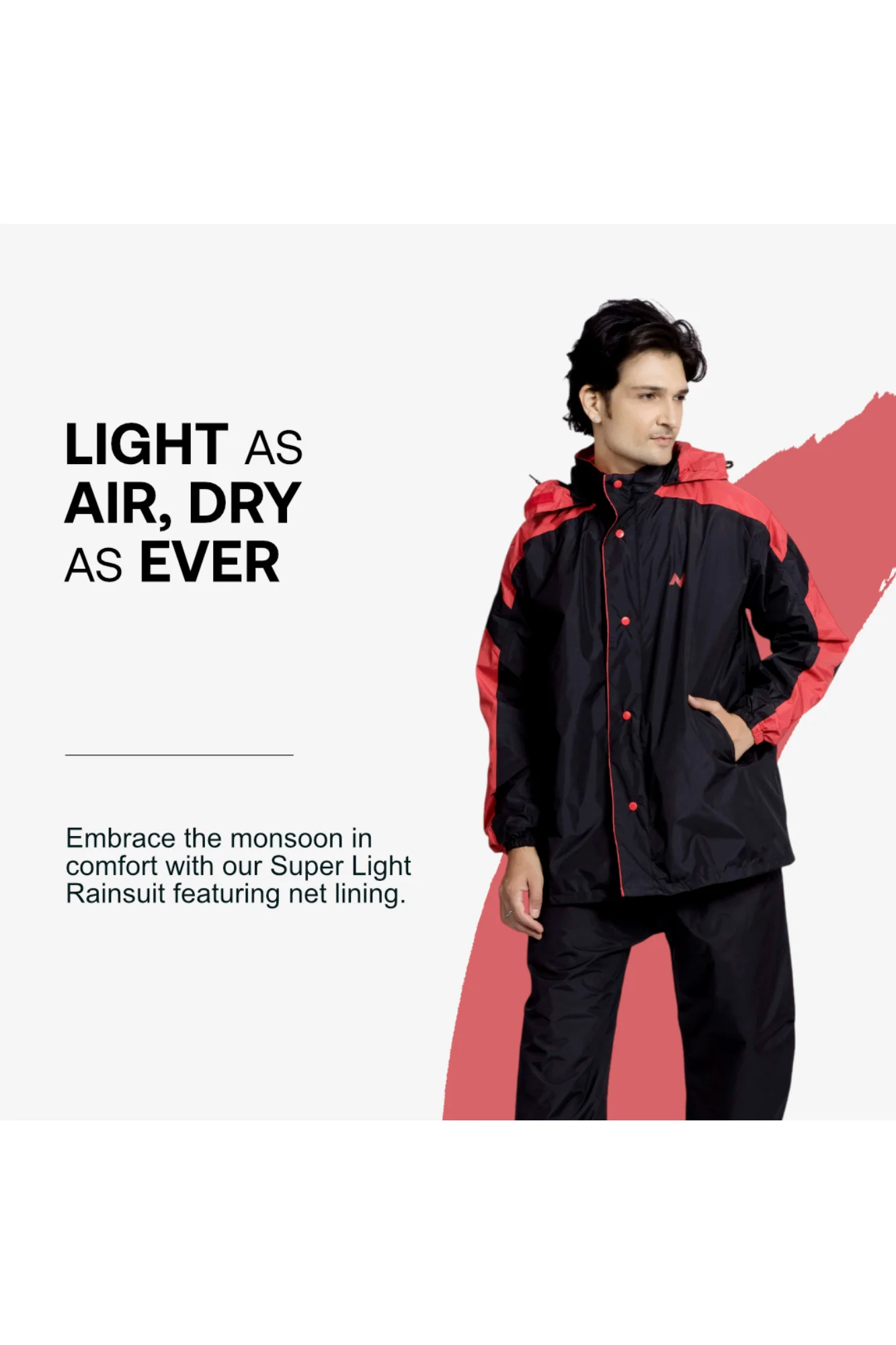 81M SUPER LIGHT With Net &Taping Rainsuit - Image 23