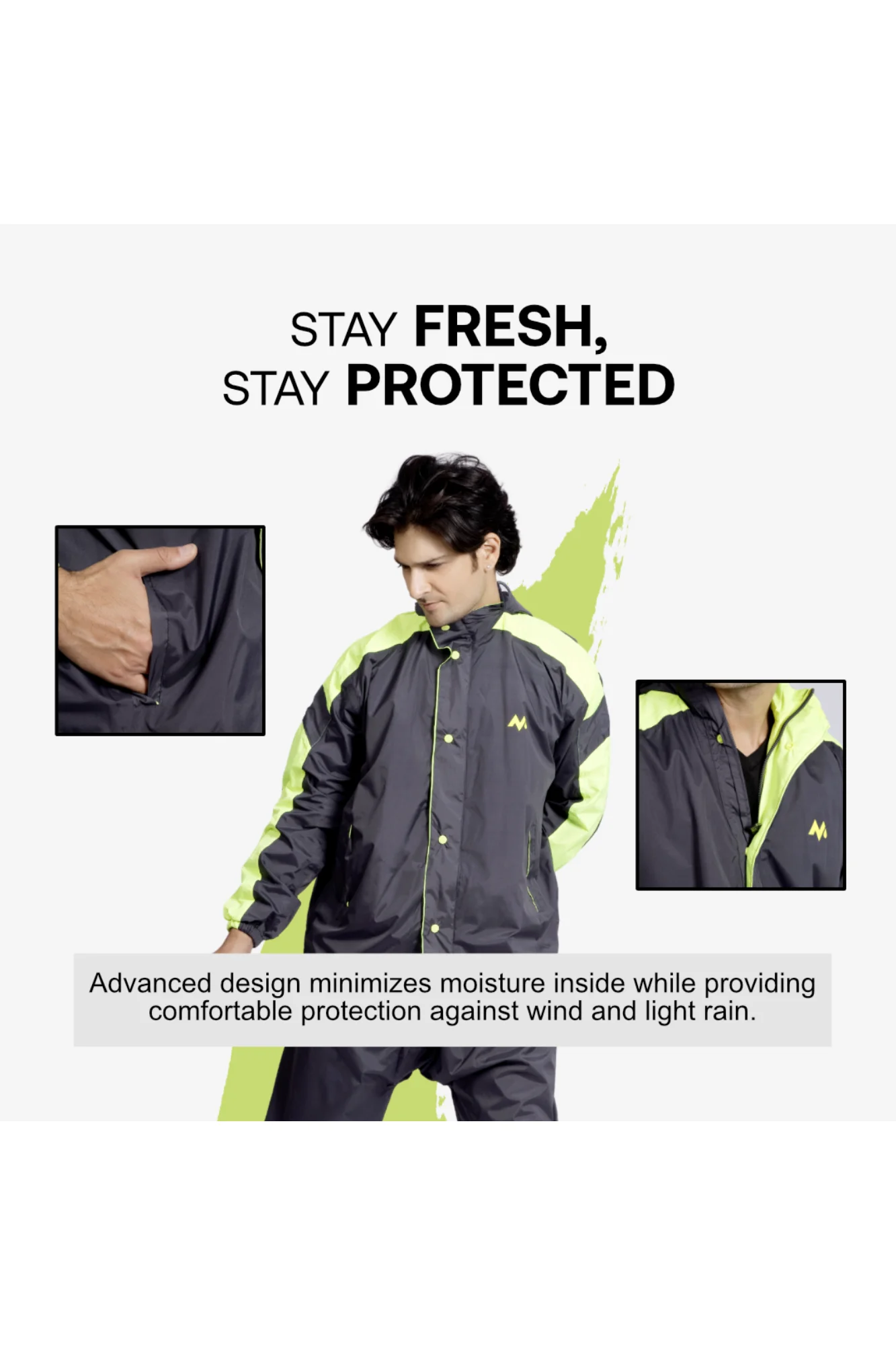 81M SUPER LIGHT With Net &Taping Rainsuit - Image 33
